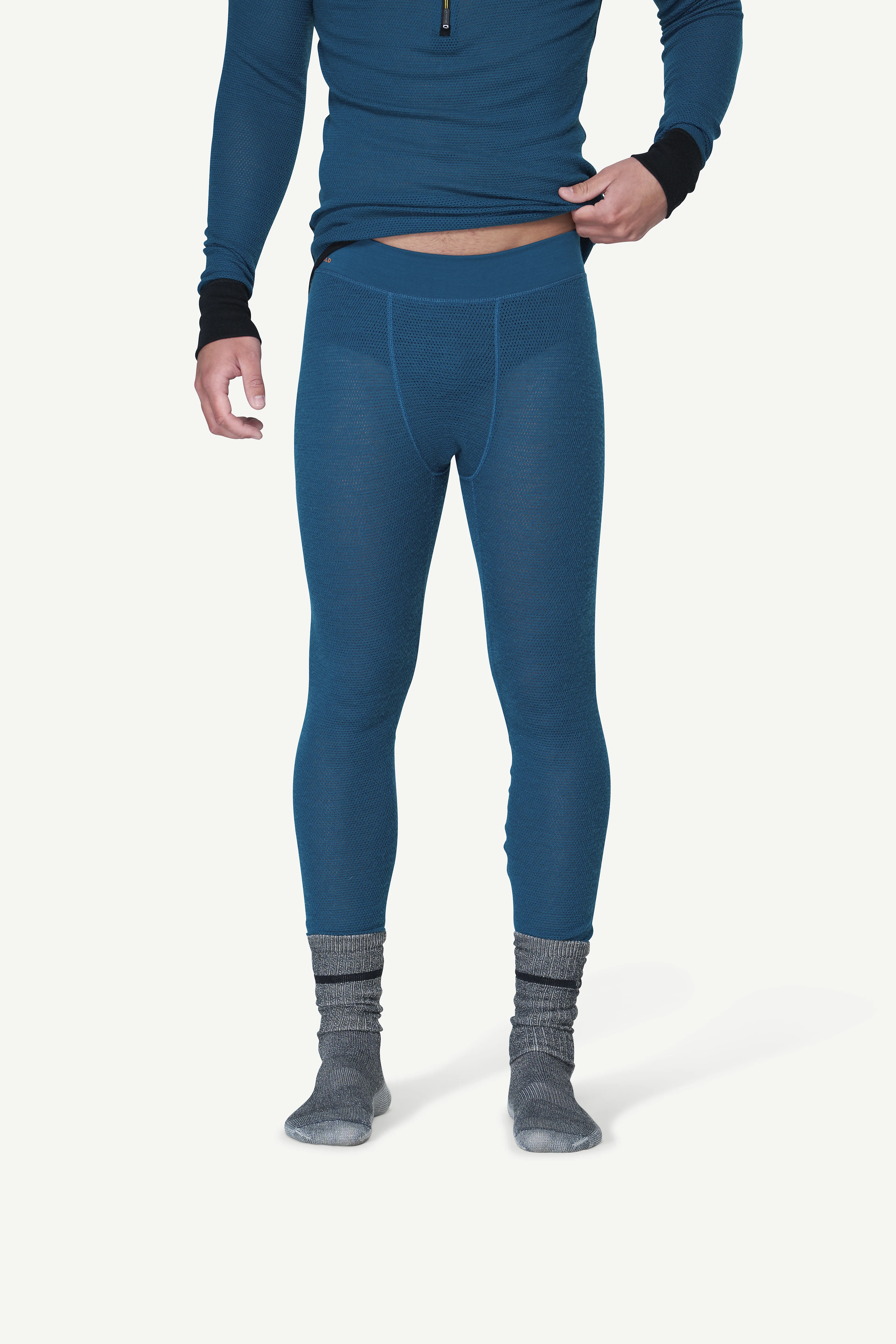 WOOL MESH MAN LONG JOHNS