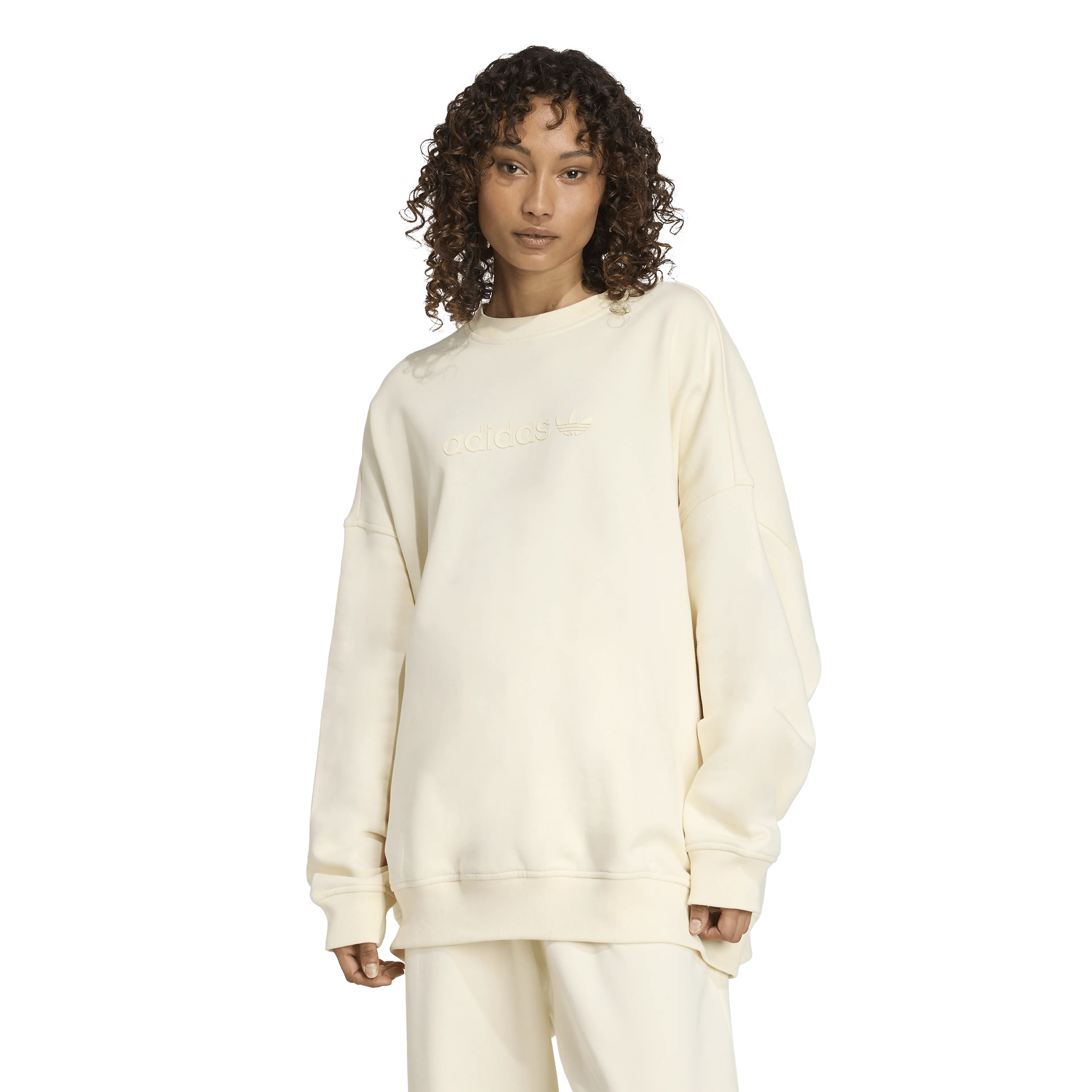 Essentials Linear Oversized Crew Sweatshirt Dame