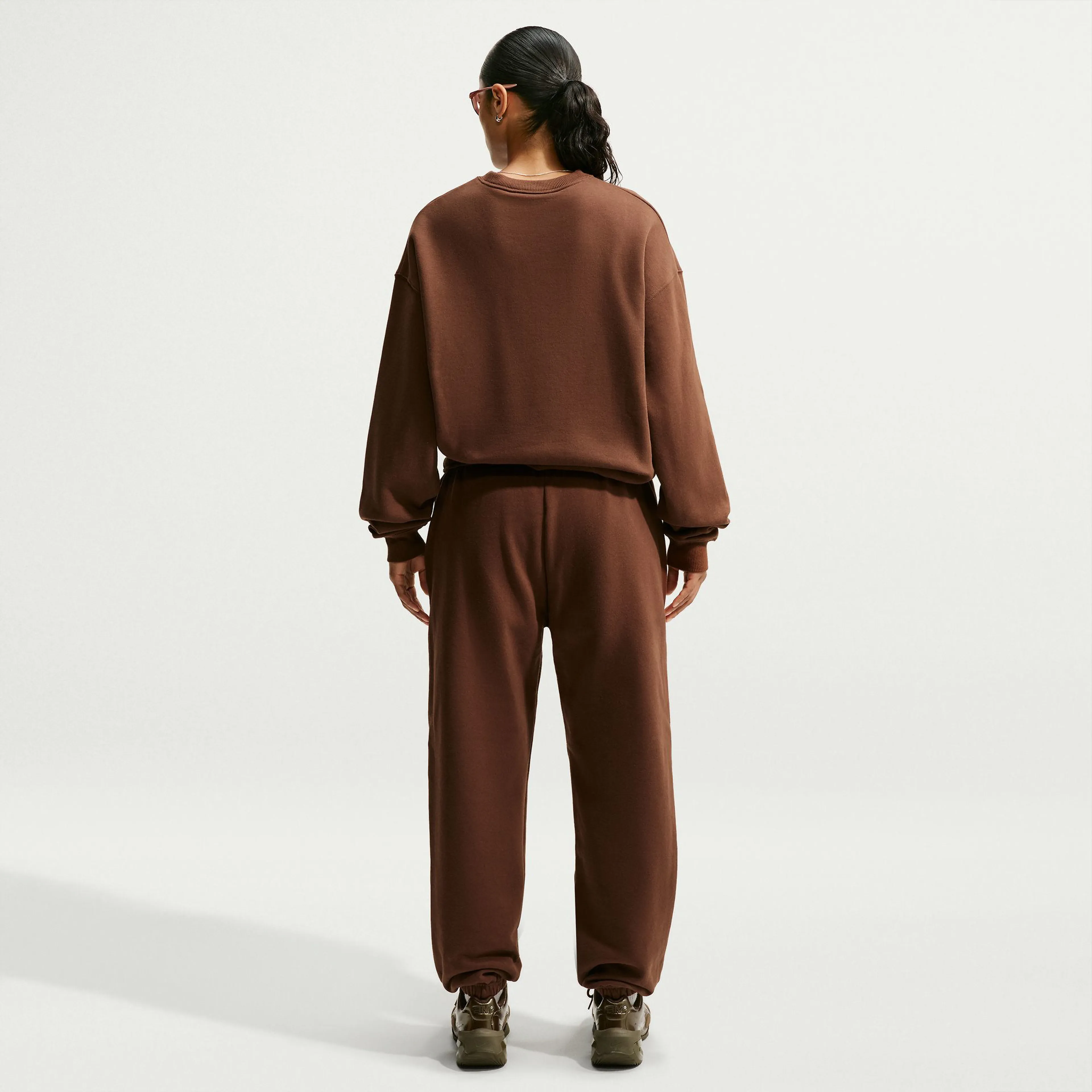 Studio Fleece Medium Weight Women's Oversized Crew-Neck Sweatshirt