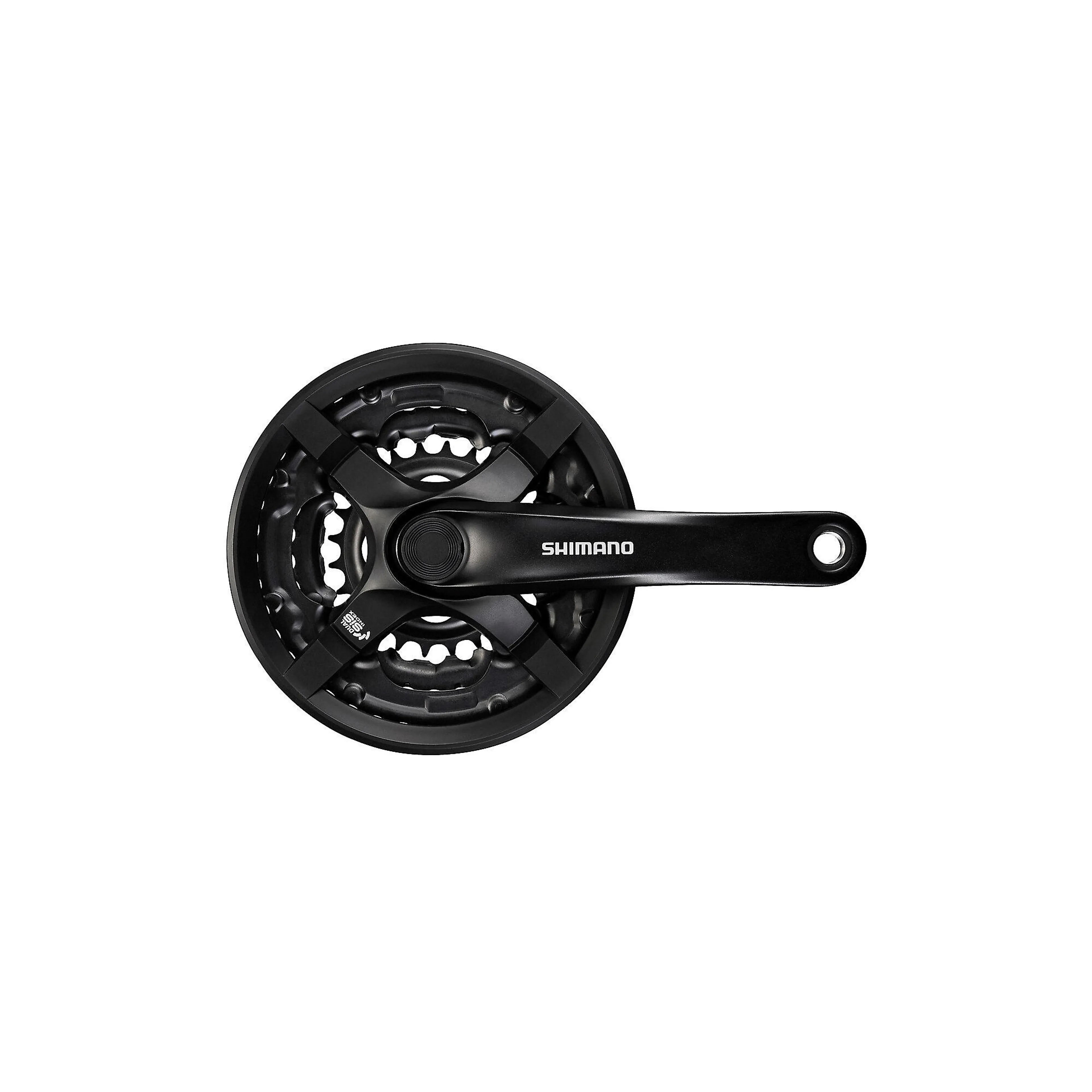 Kranksett 6/7/8-delt svart FC-TY501 48/38/28T 175mm w/CG
