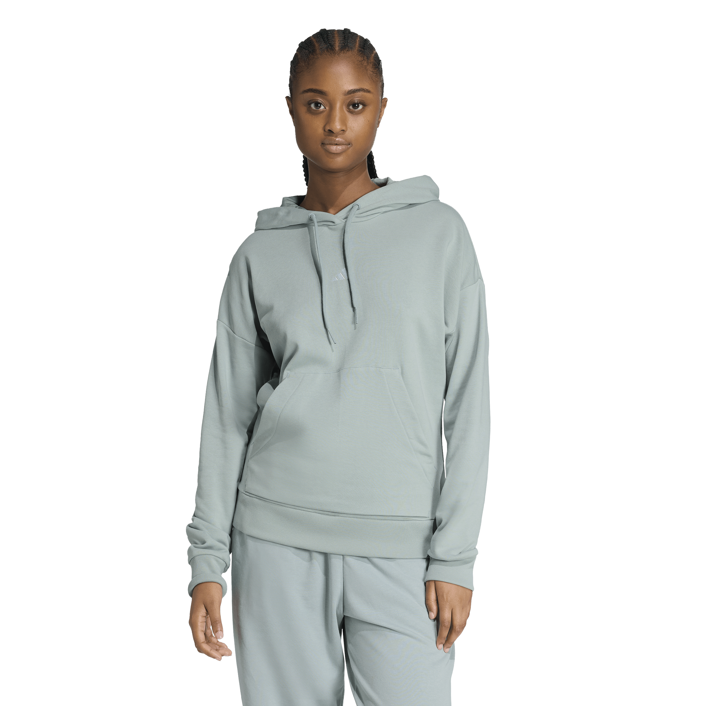 Essentials Small Logo French Terry Hoodie Dame