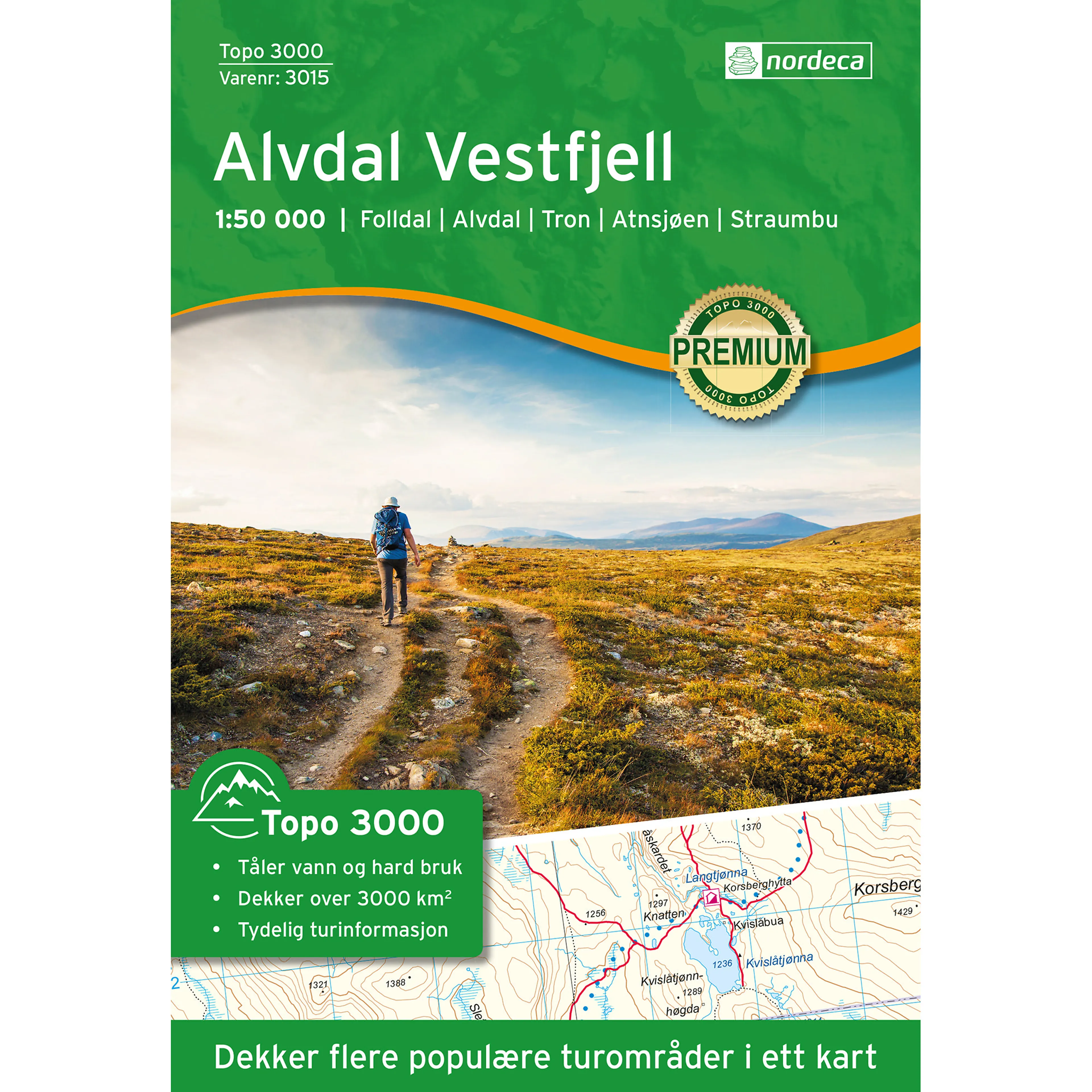 ALVDAL VESTFJELL 1:50 000