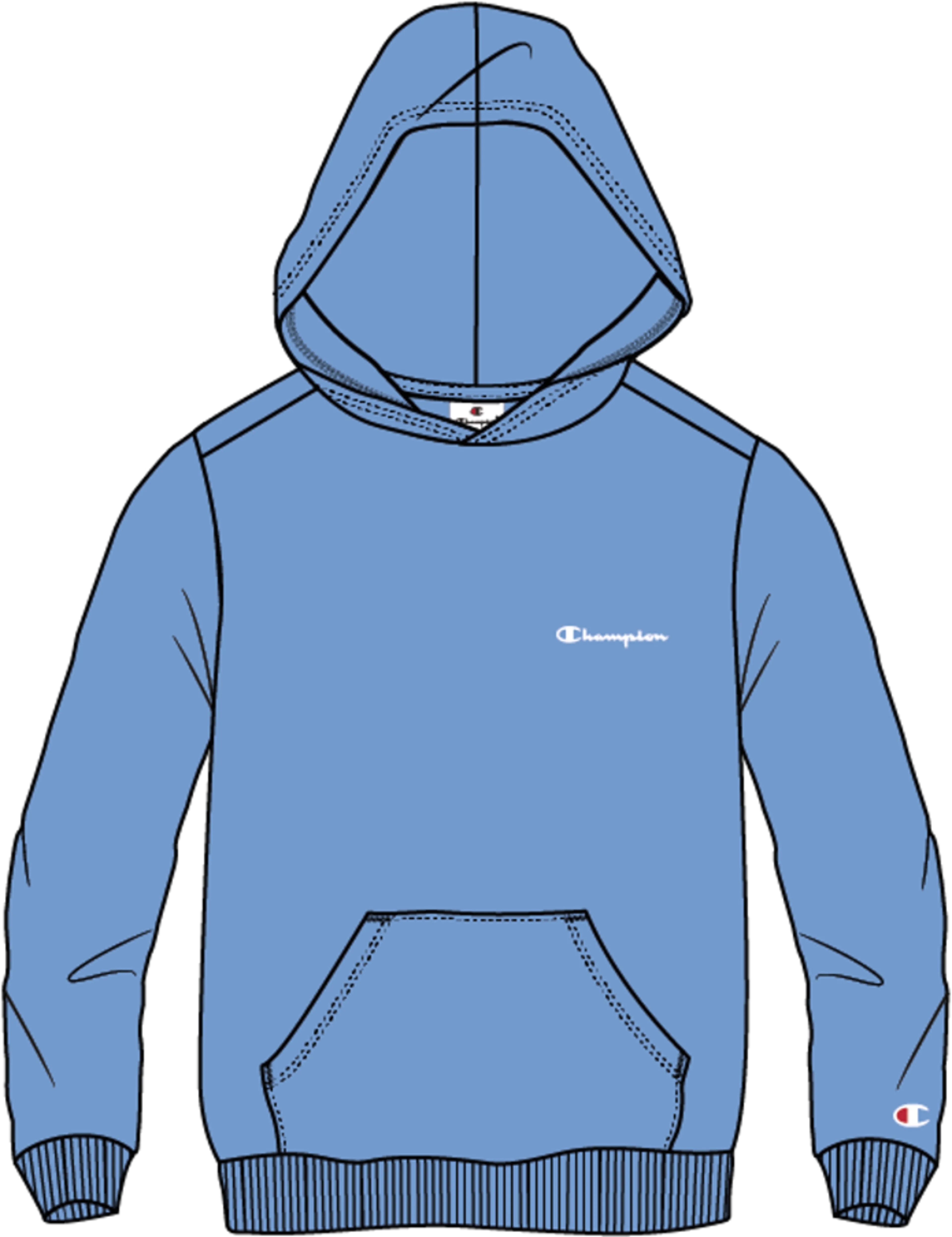 Hooded Sweatshirt small contrast logo junior