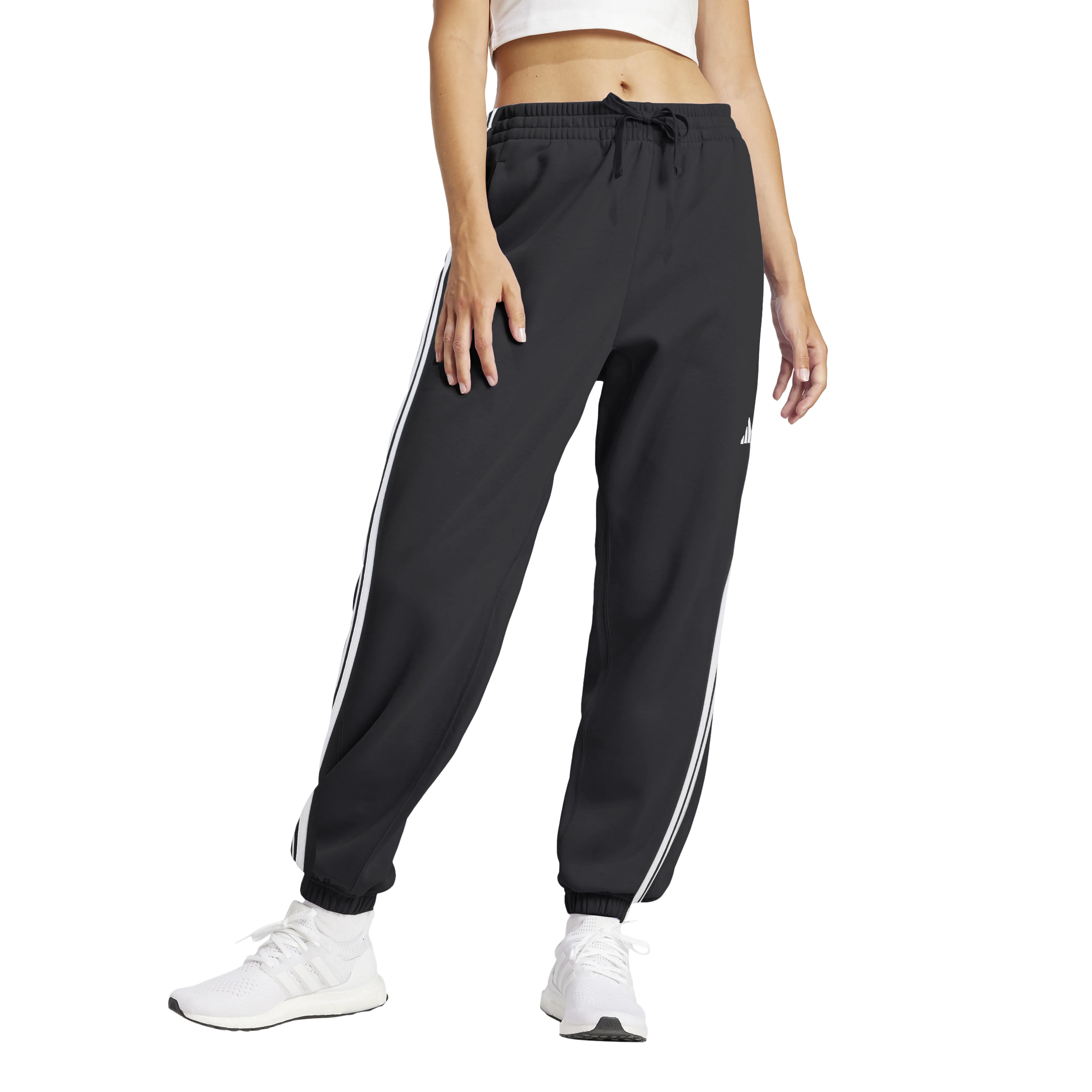 Essentials 3-Stripes French Terry Cuffed Joggebukse