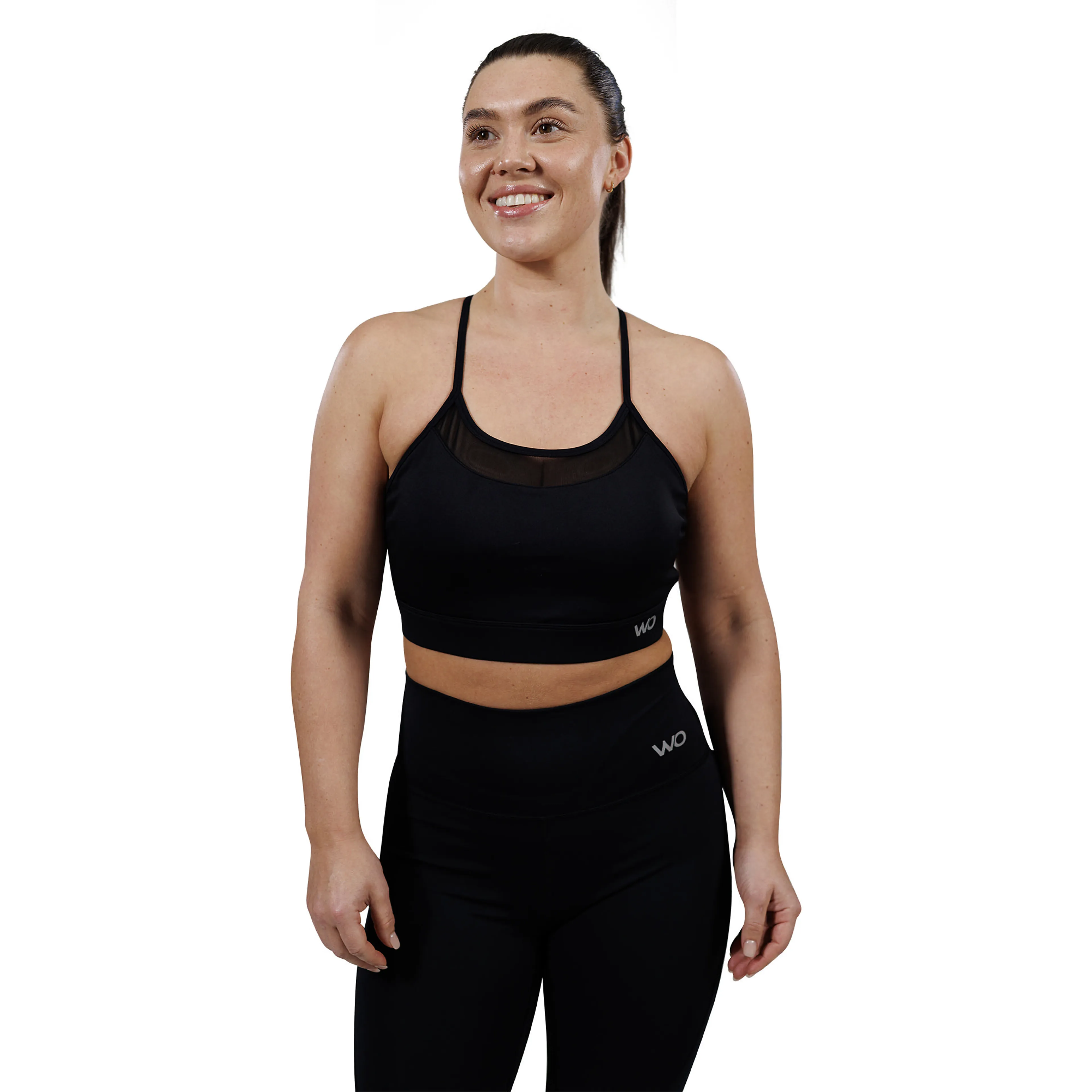 Salisbury W Sports Bra With Mesh Details Salisbury W Sports Bra With Mesh Details