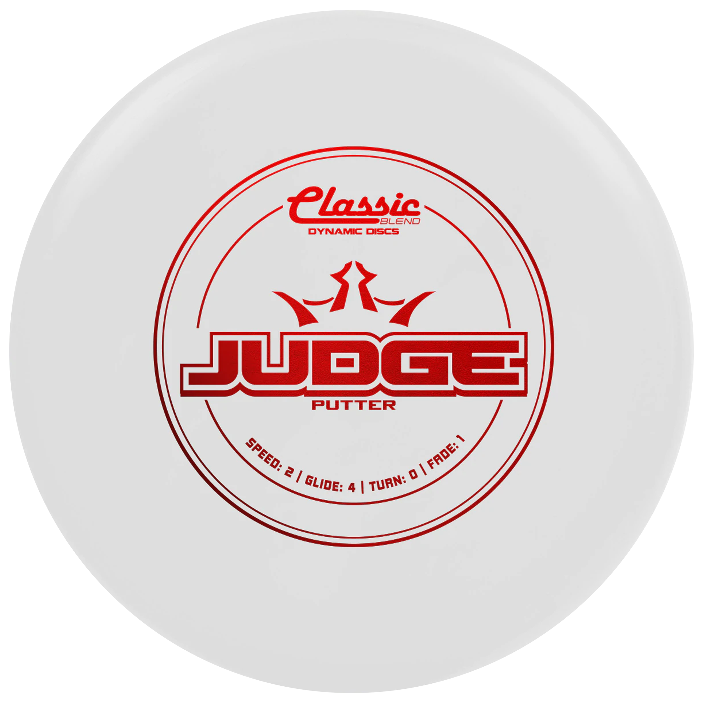 Classic Blend Putter Judge, 173+, putter frisbeegolf White