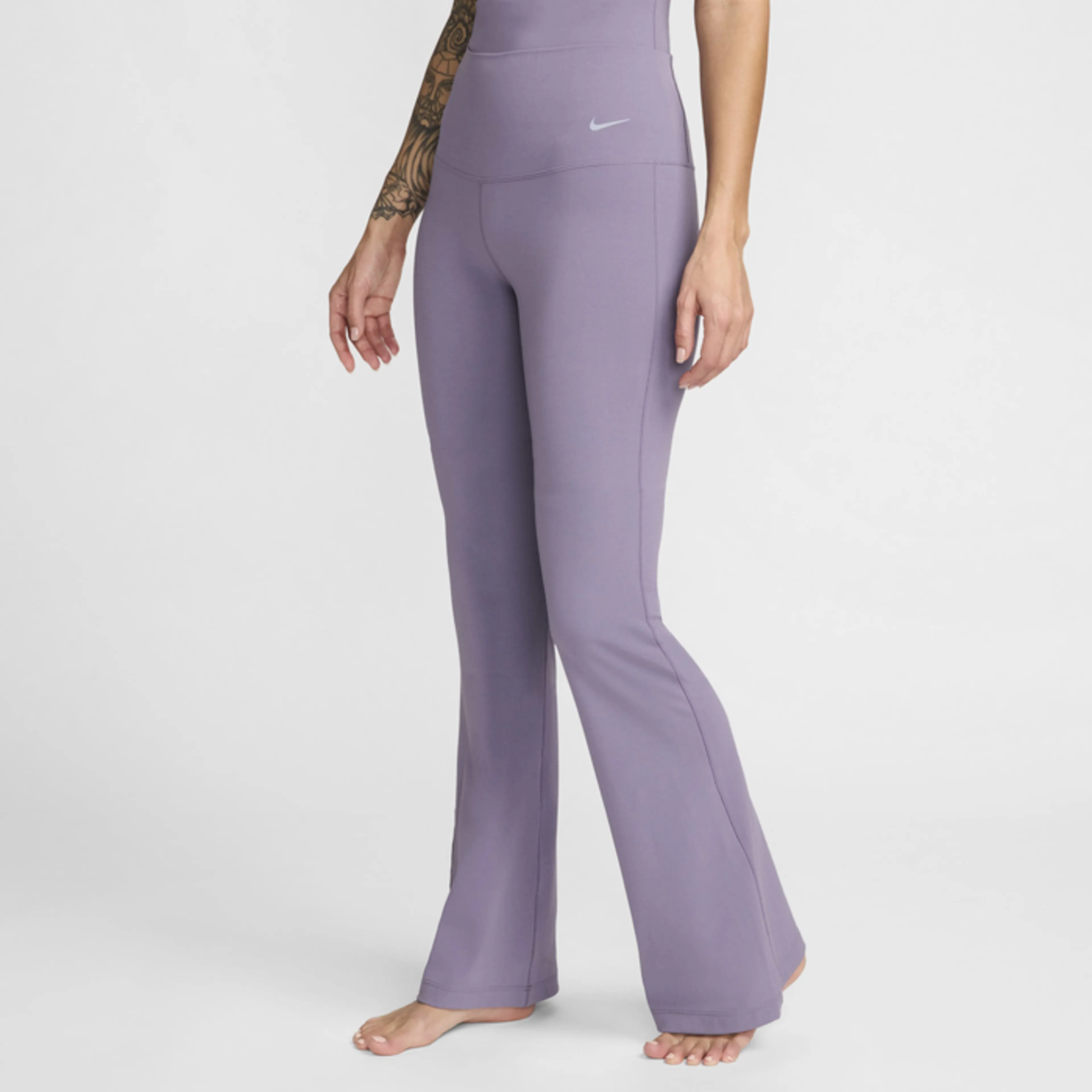 Zenvy Women's High-Waisted Flared Leggings