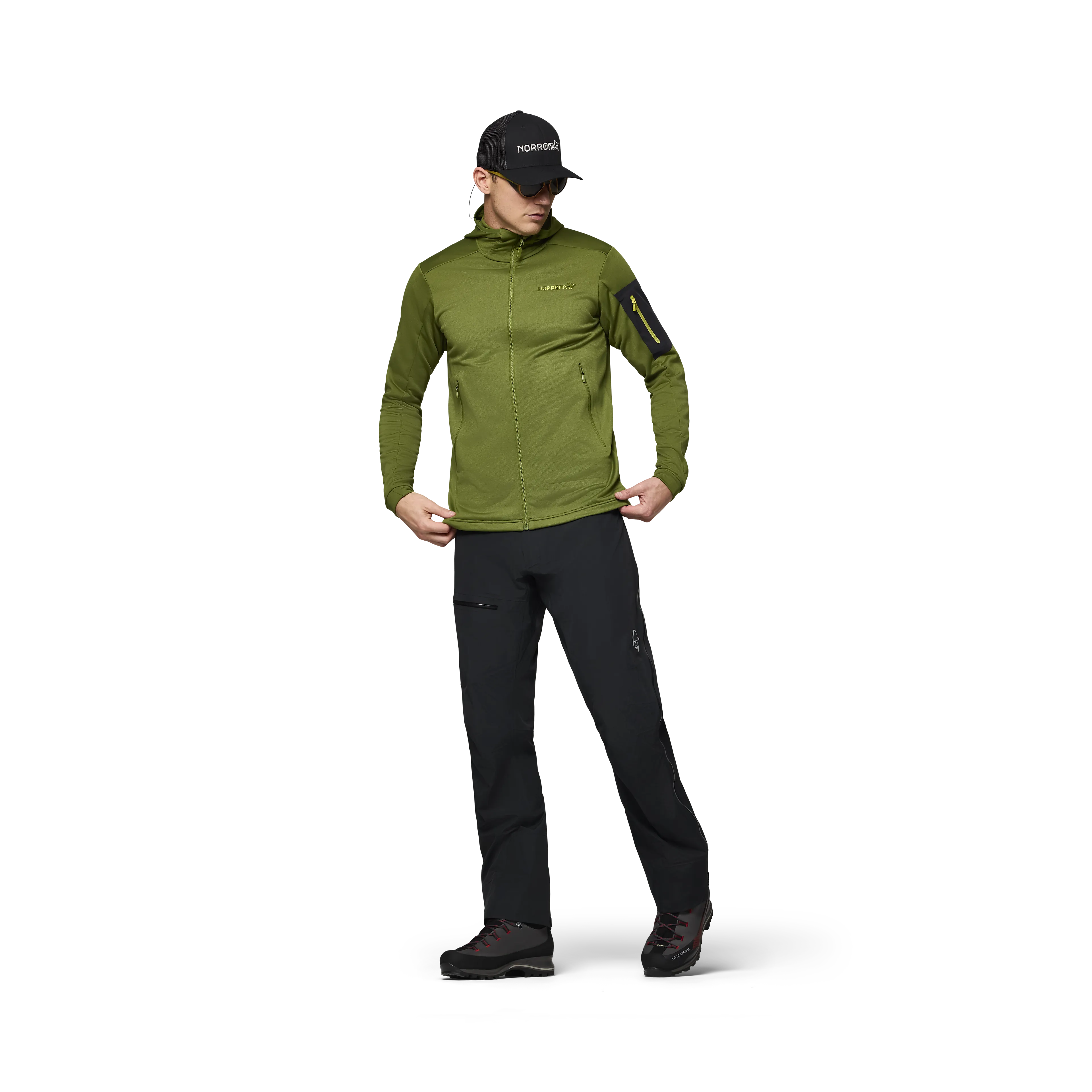 falketind warm2 stretch Hood M's