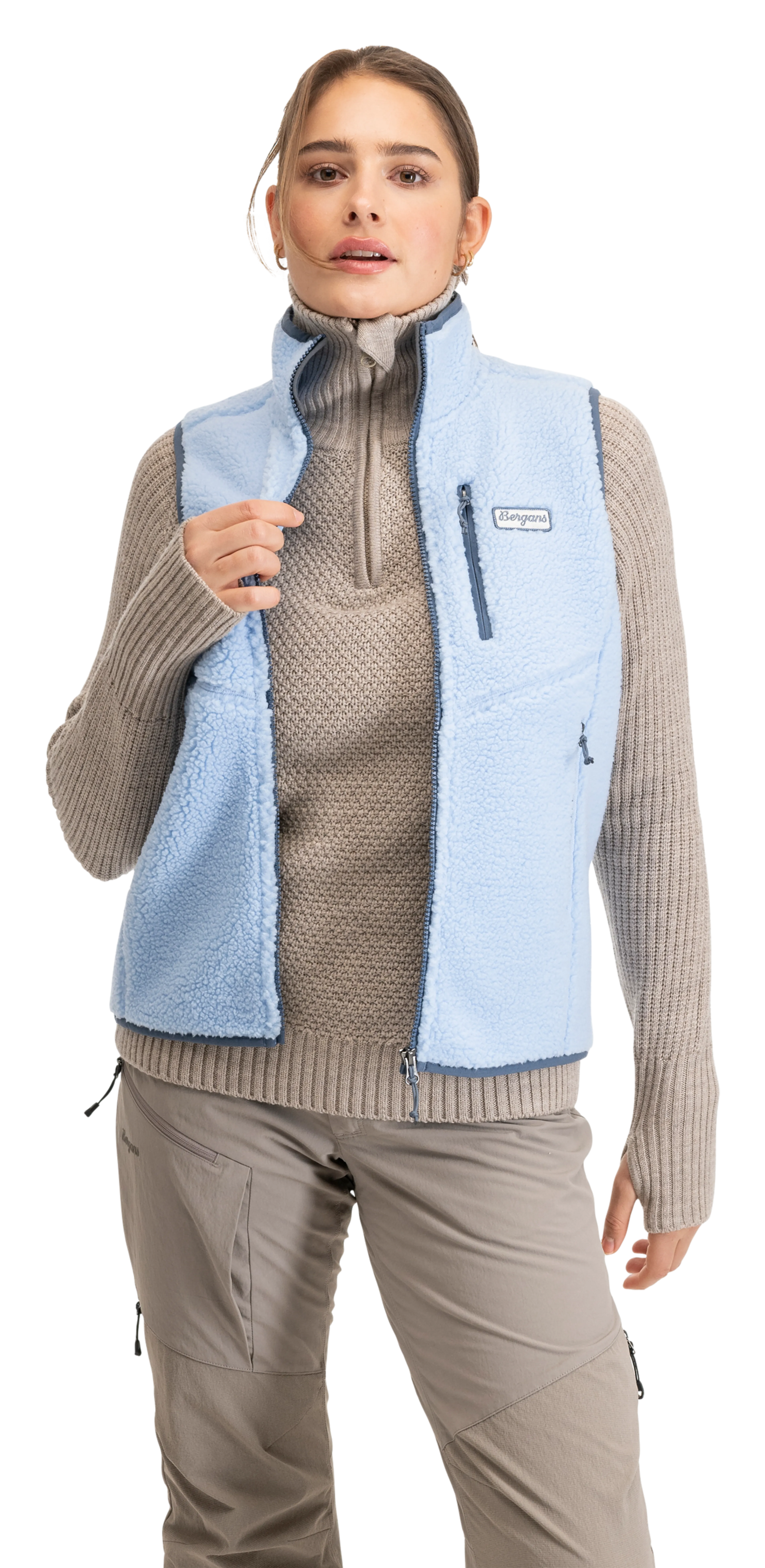Lunnan Pile Fleece Vest Women