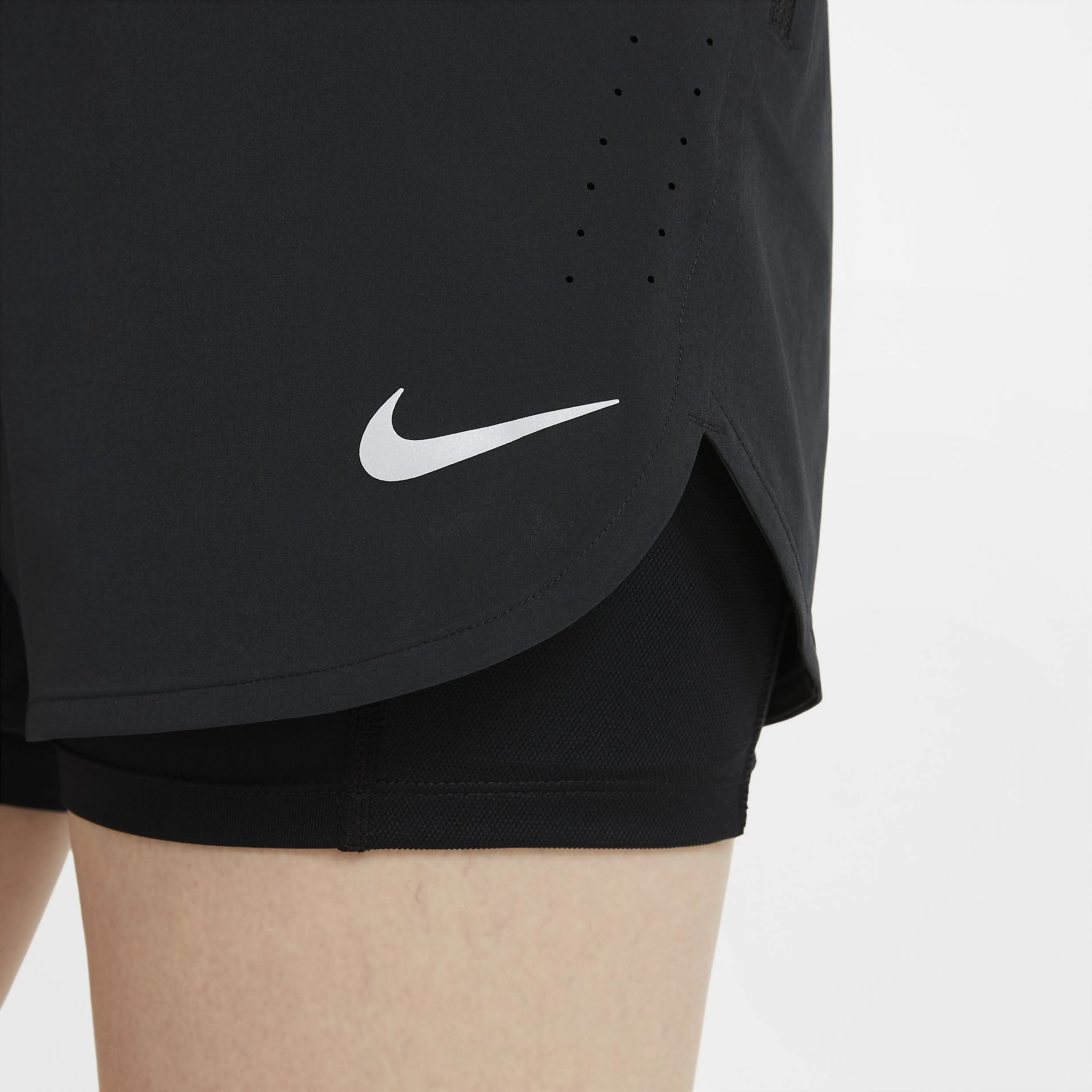 Eclipse 2-i-1 løpeshorts dame