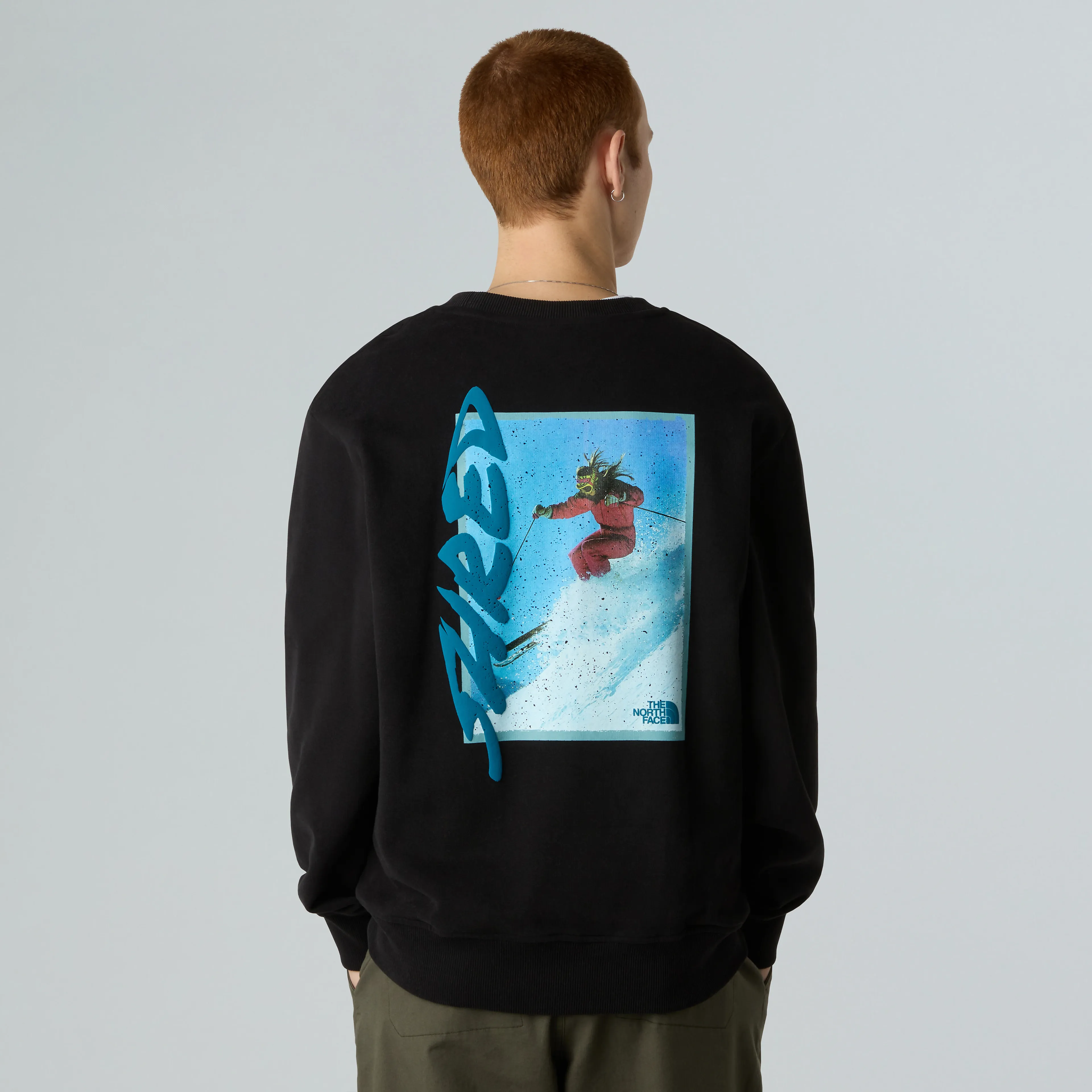 U NSE SLOPES RELAXED CREW SWEATSHIRT-GRA
