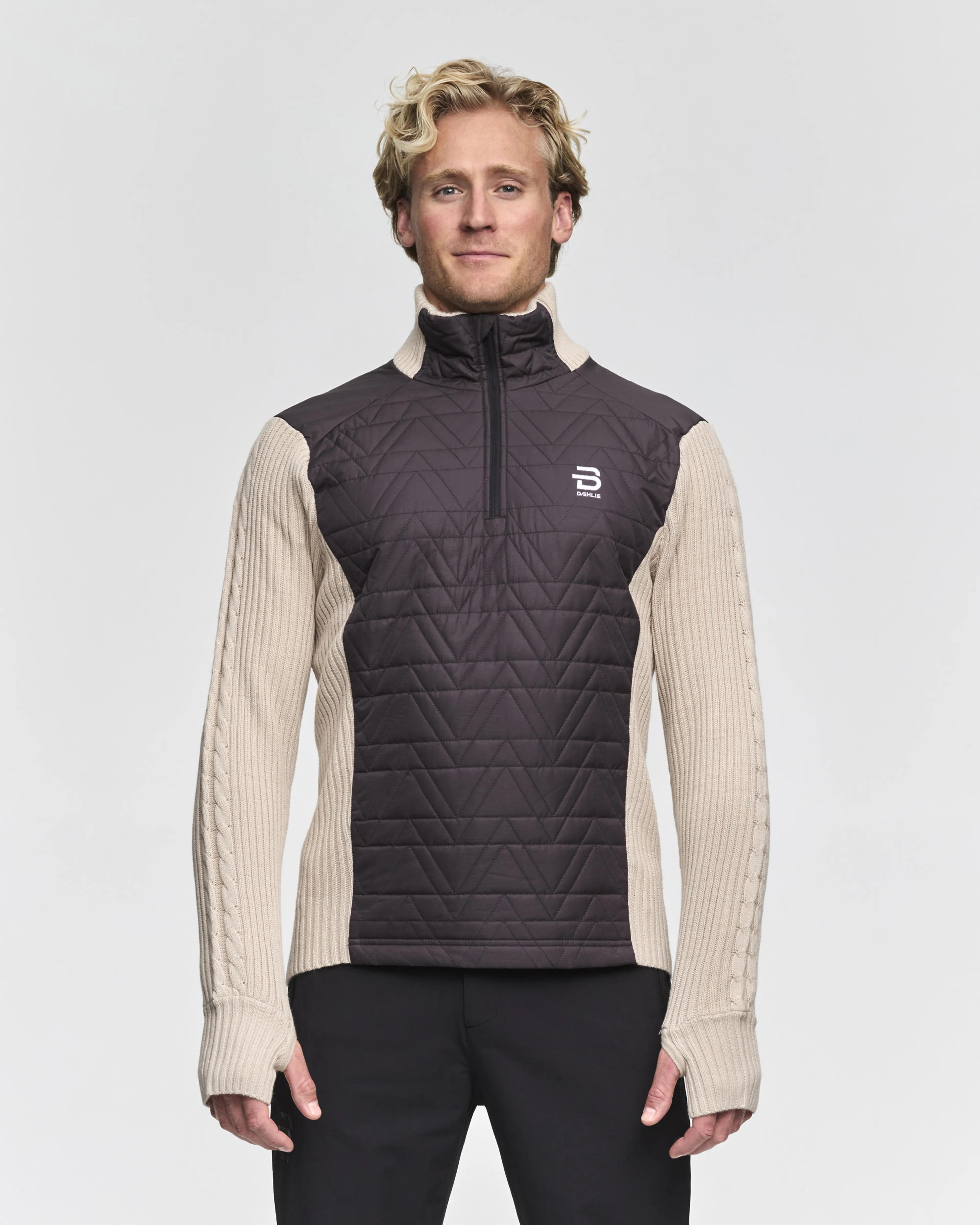 Half Zip Comfy ullgenser herre
