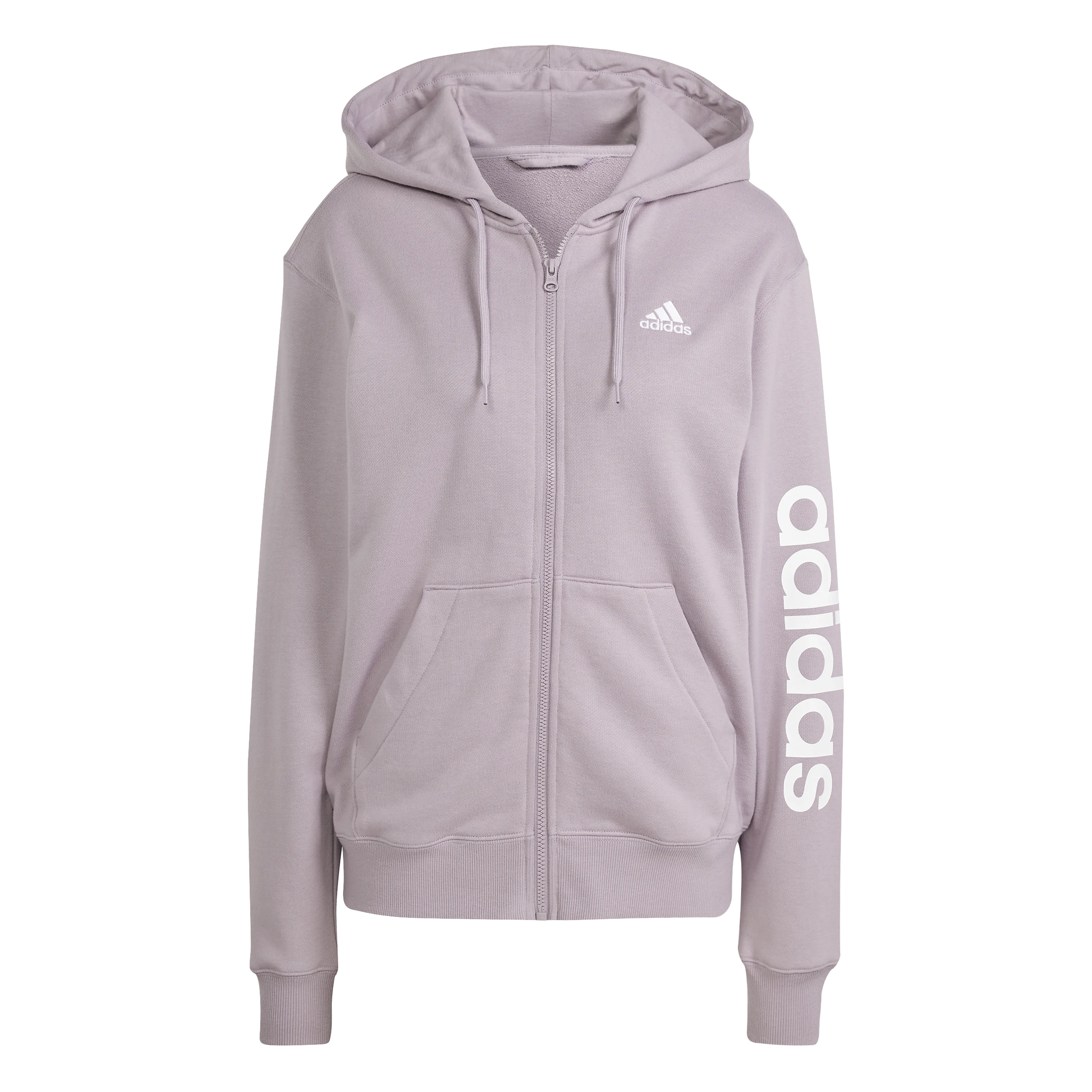Essentials Linear Full-Zip French Terry Hettejakke dame