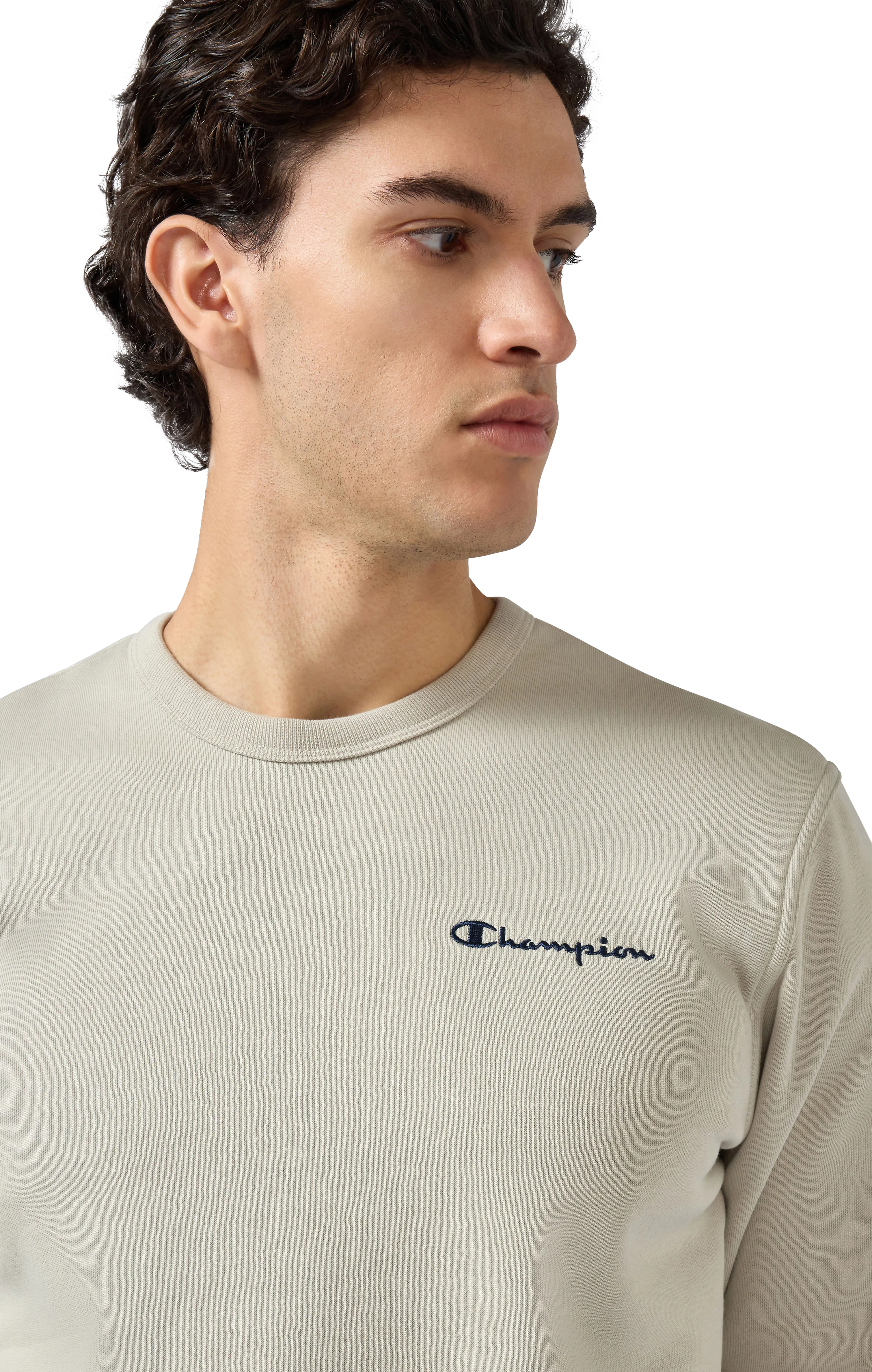 Crewneck Sweatshirt small contrast logo mens