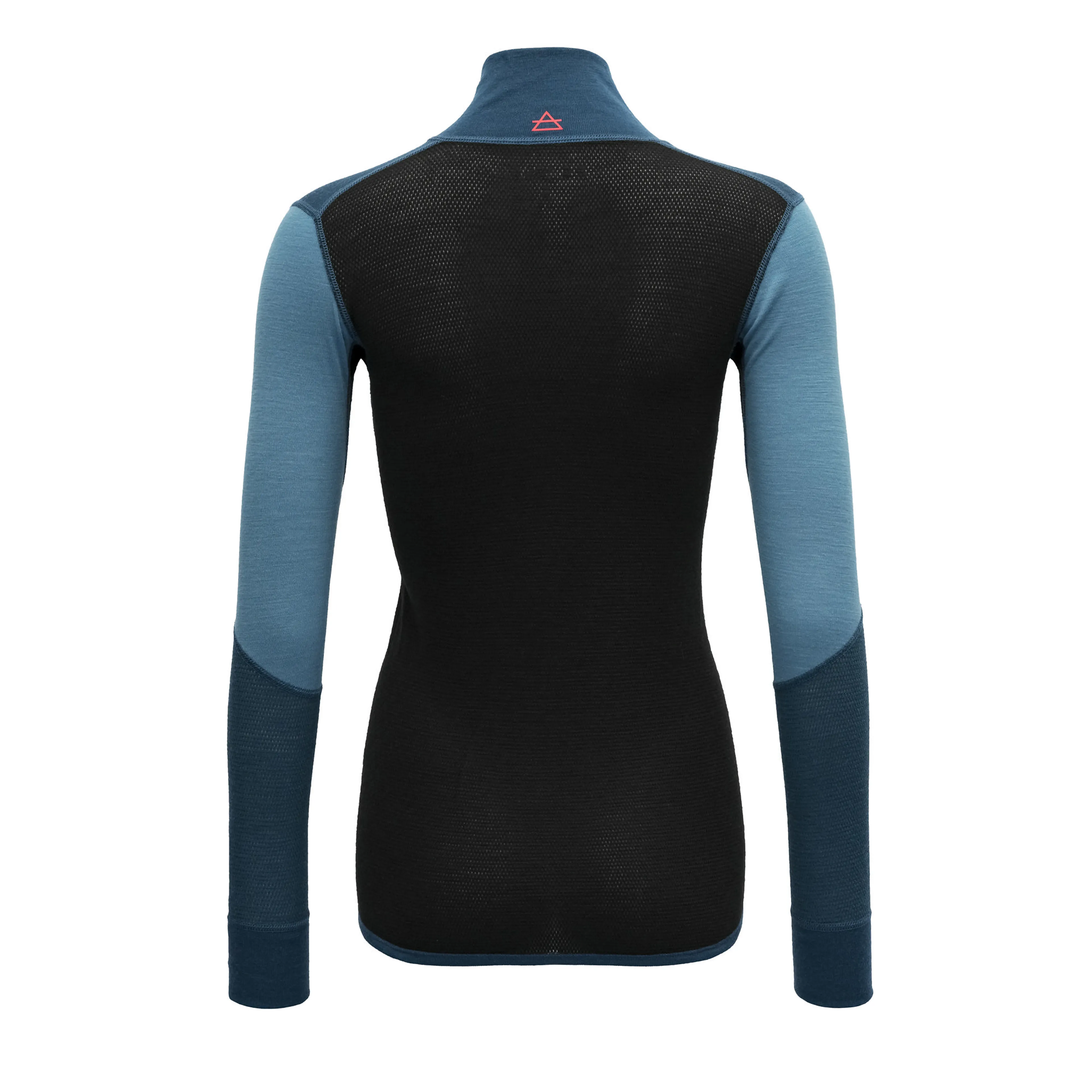 WOOL MESH 190 ZIP NECK WMN
