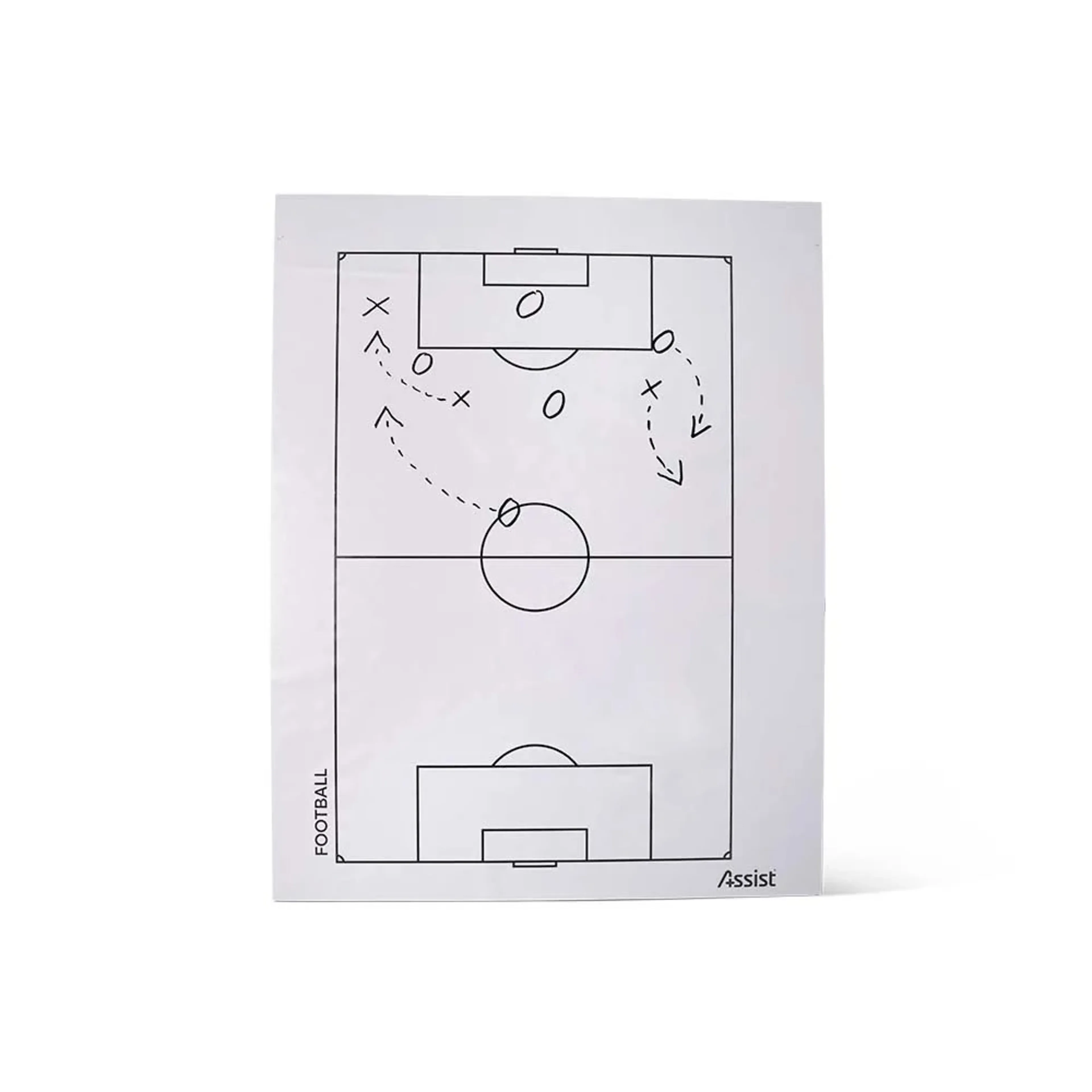 ASSIST ADHESIVE FOOTBALL TACTICS SHEET - TAKTIKKTAVLE PÅ RULL