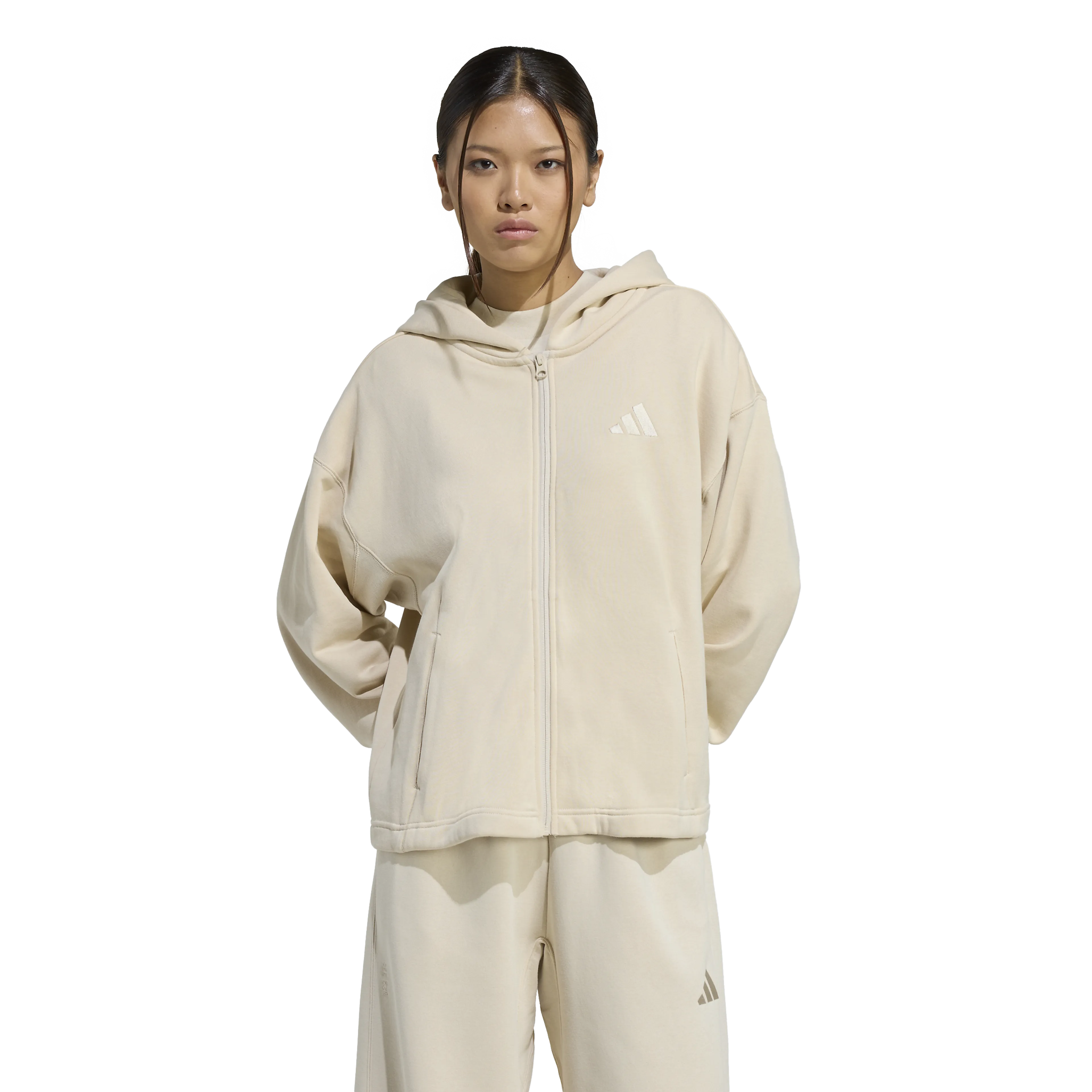 ALL SZN French Terry Loose Full-Zip Hoodie Dame