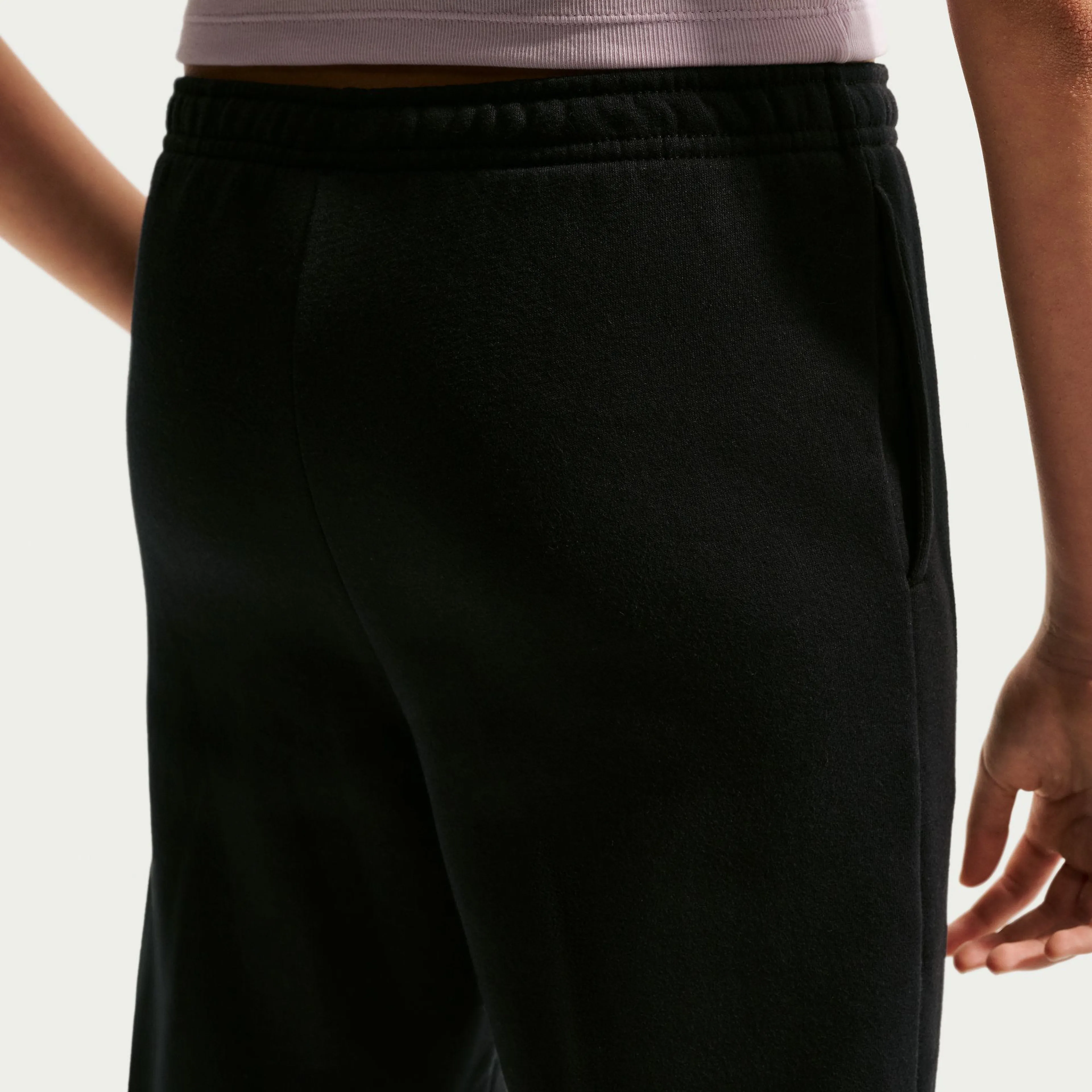Sportswear Studio Fleece Girls' Open-Hem Pants