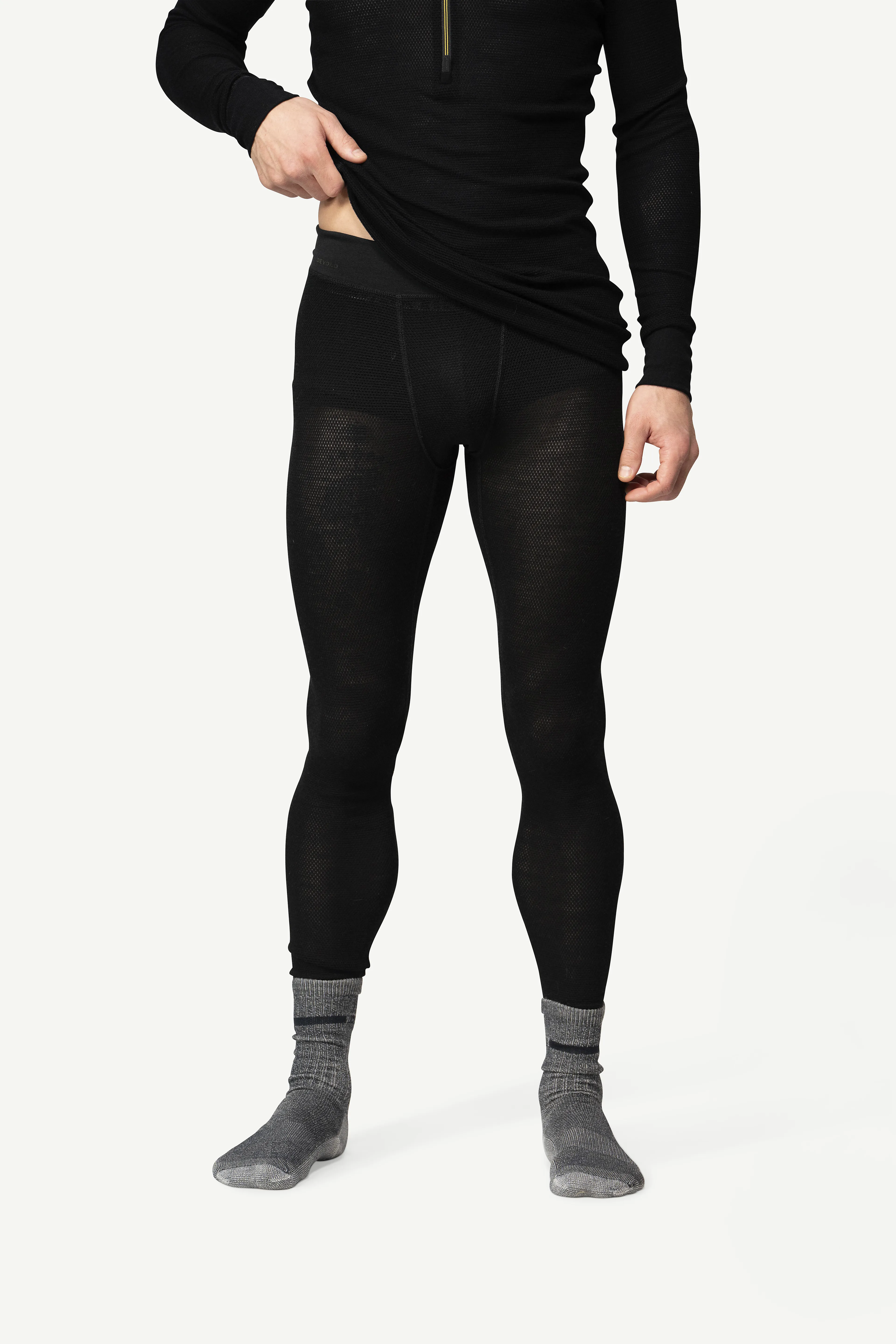 WOOL MESH MAN LONG JOHNS