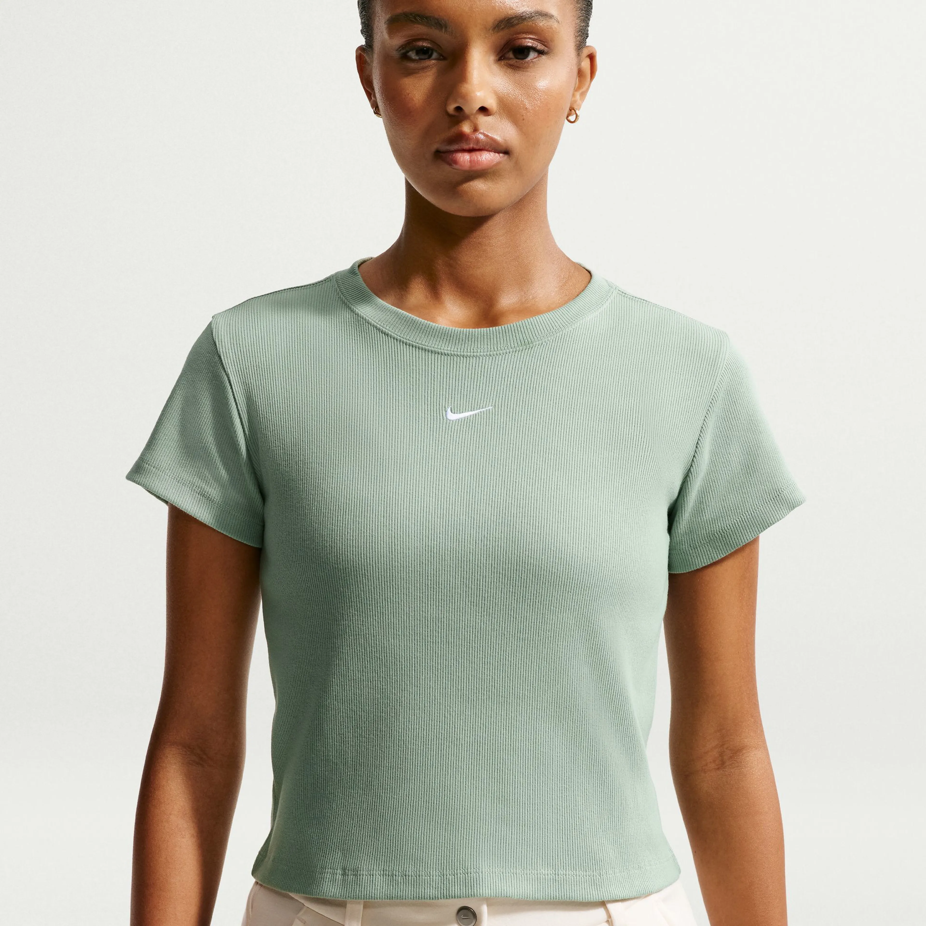 Sportswear Women's Tight Ribbed Short-Sleeve T-Shirt