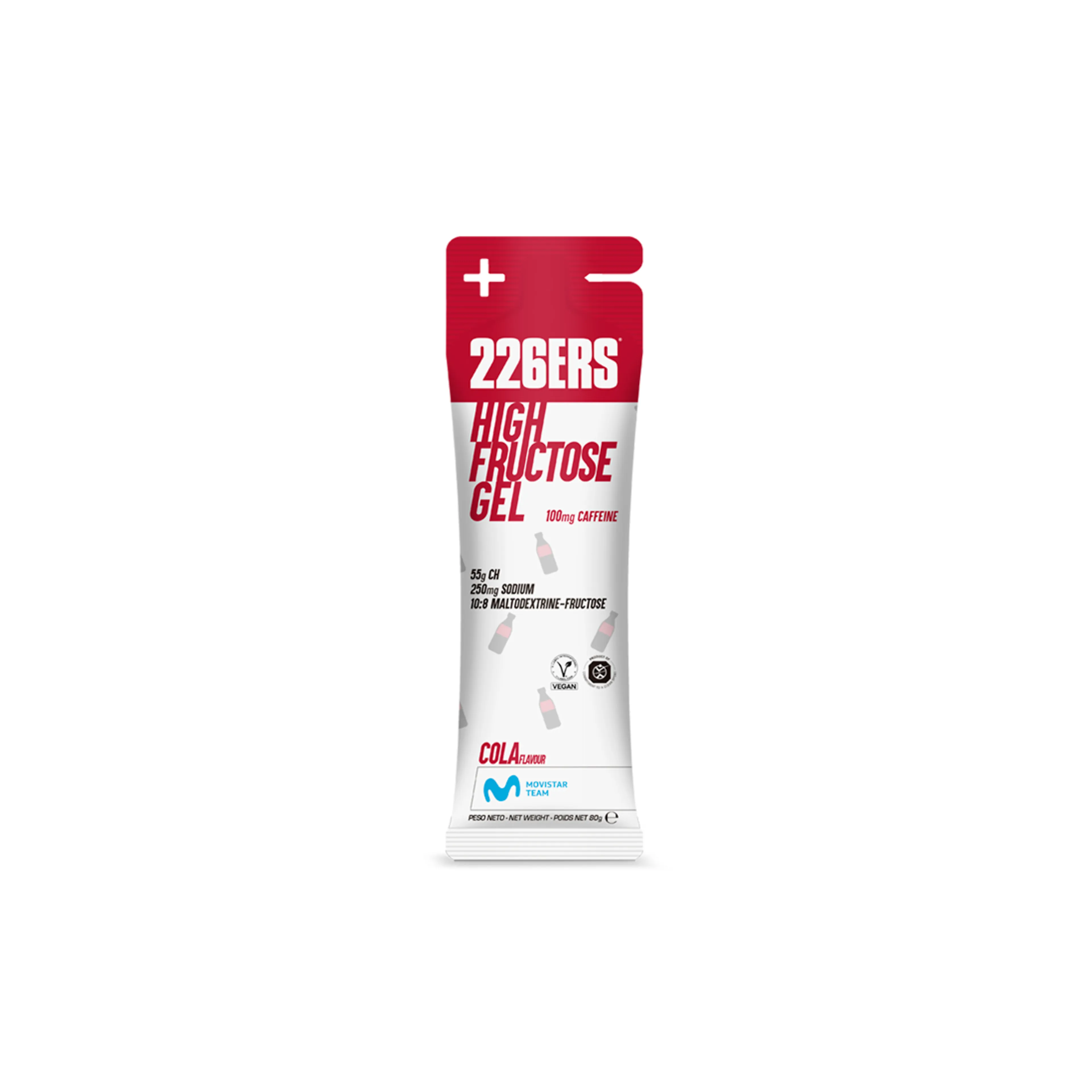 HIGH FRUCTOSE GEL 80 GR. Cafeína Cola