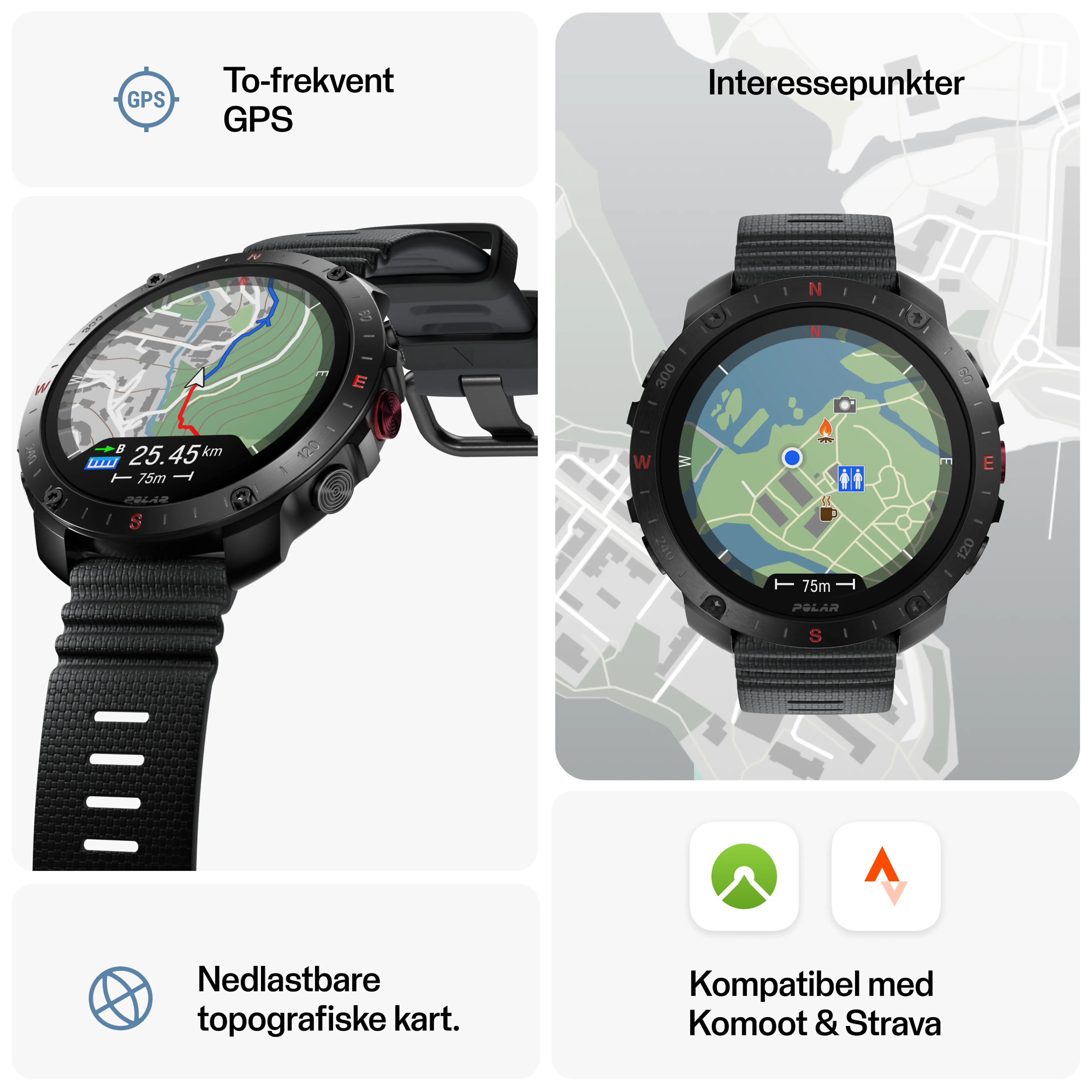 Polar Grit X2 Pro - Premium outdoorklokke