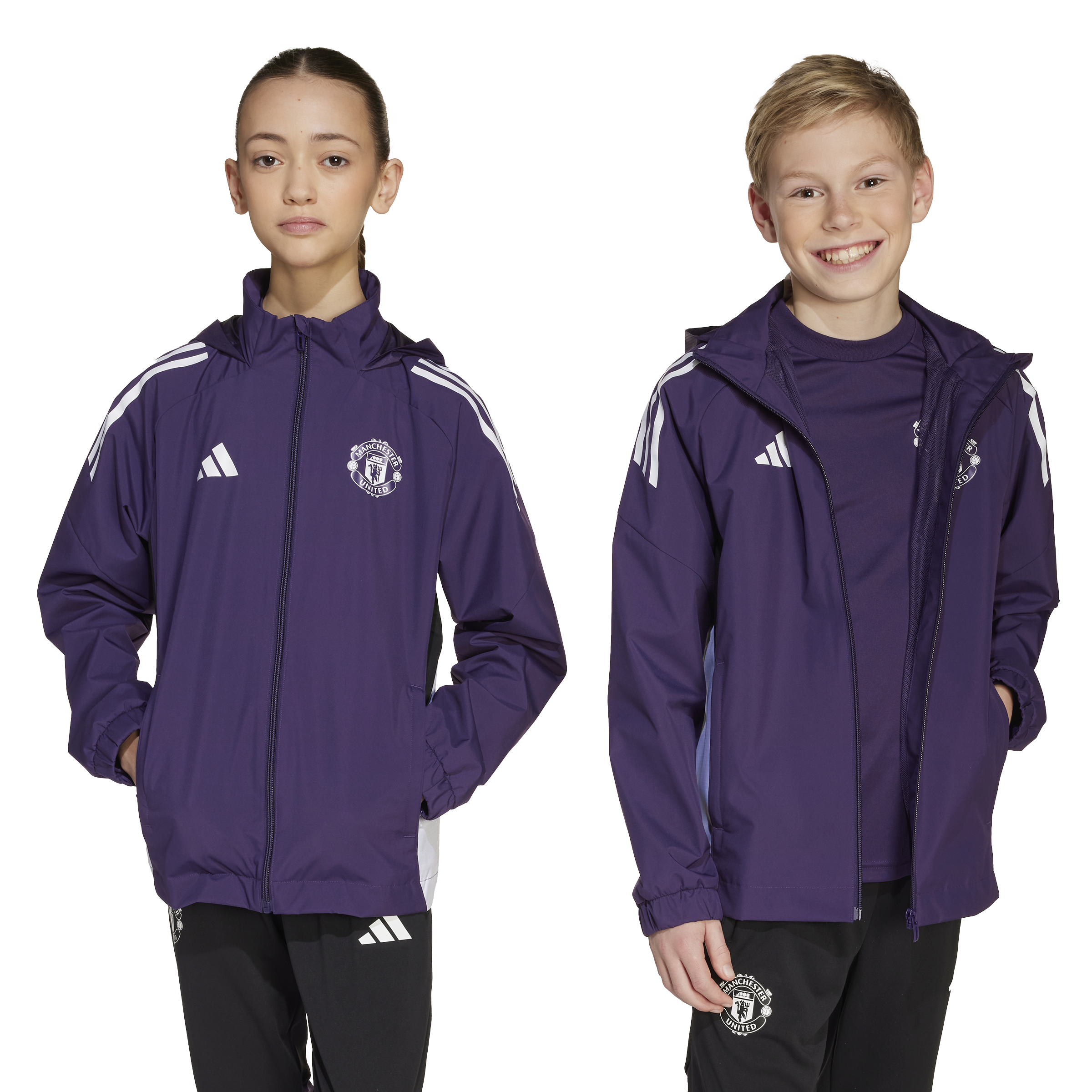 Manchester United Tiro 25 Competition All-Weather Jacket Junior