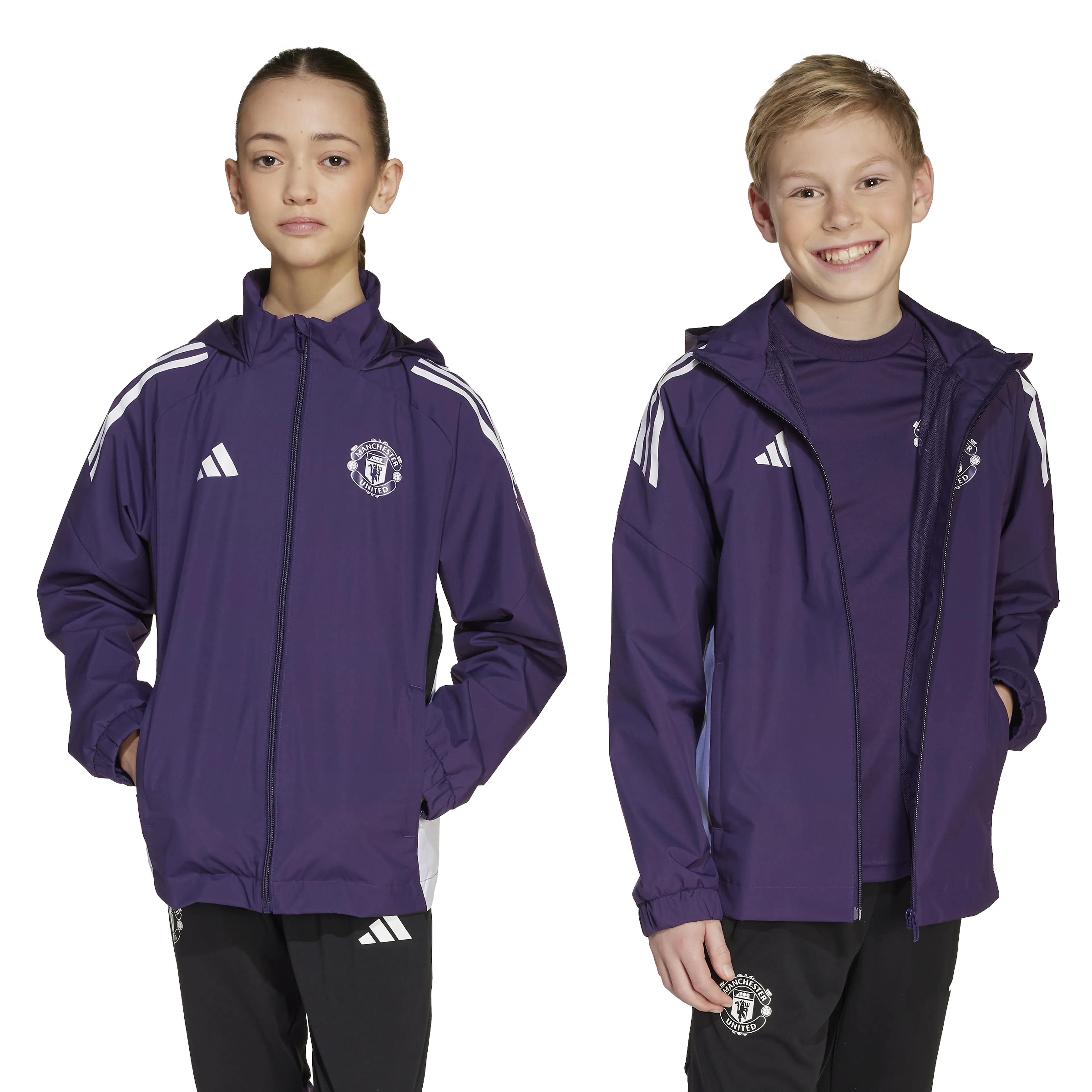 Manchester United Tiro 25 Competition All-Weather Jacket Junior