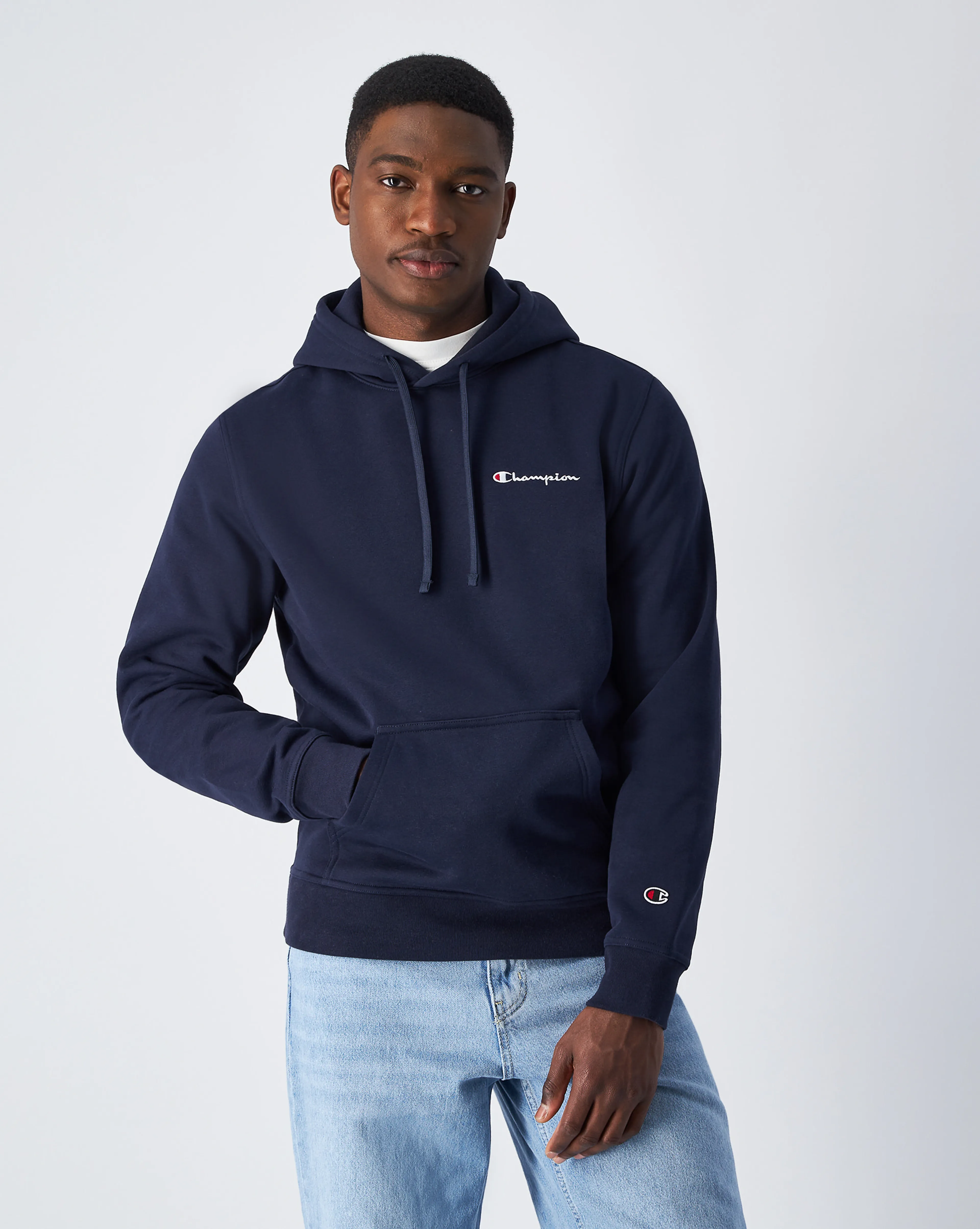 Hooded Sweatshirt small contrast logo mens