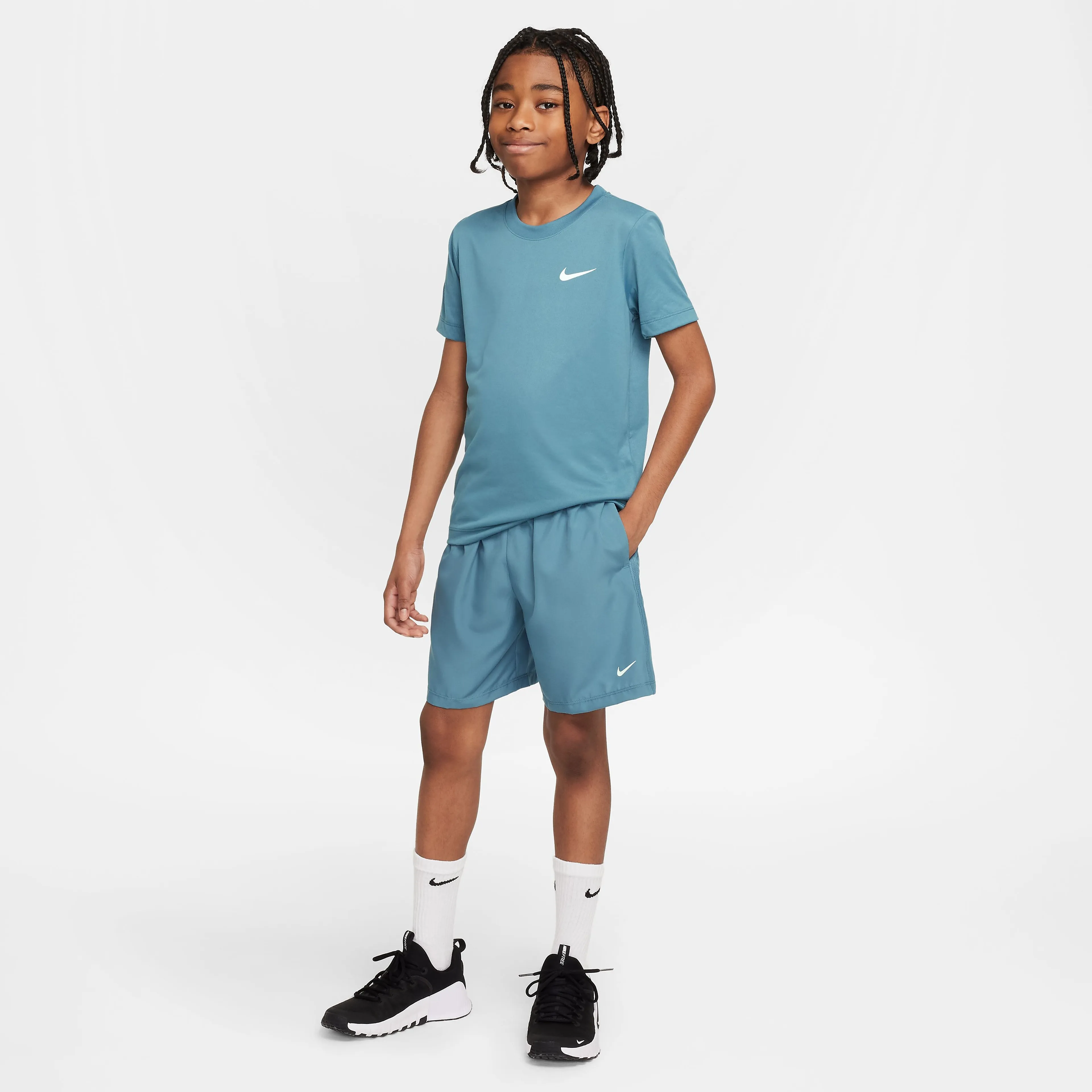 Multi Big Kids' Dri-FIT Training Shorts Multi Big Kids' Dri-FIT Training Shorts