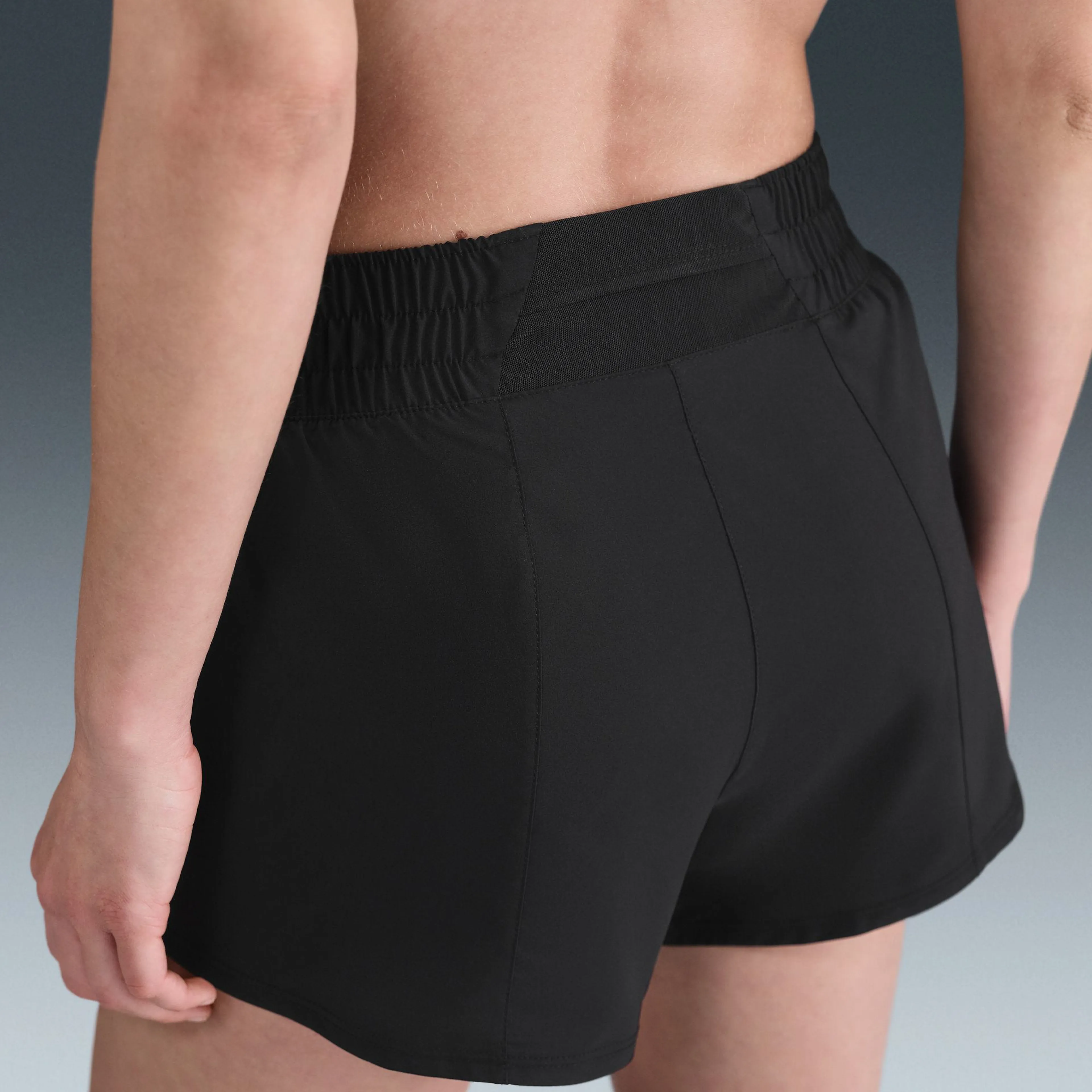 One Swoosh Women's Dri-FIT Mid-Rise Loose 3" Brief-Lined Running Shorts