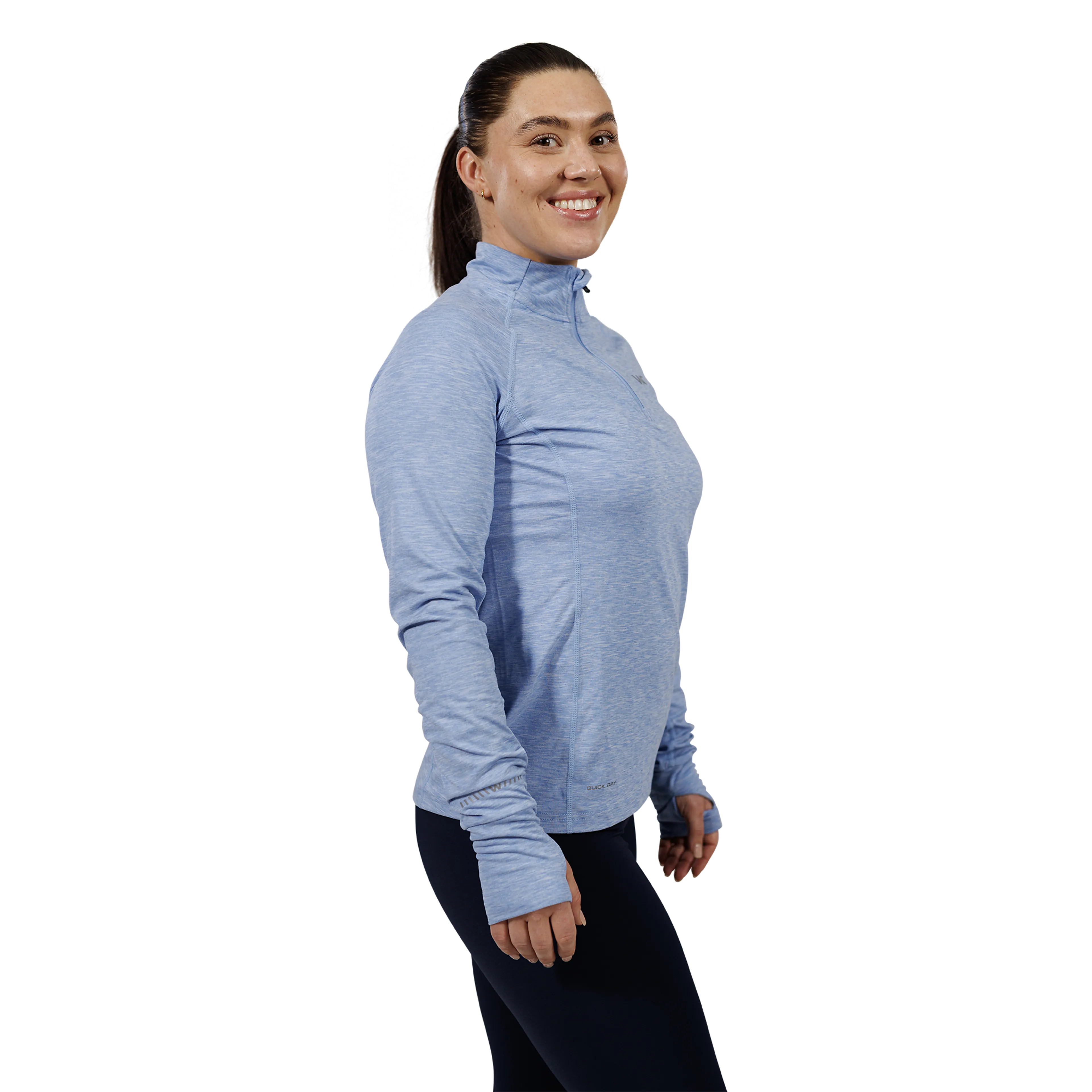 Wolling Melange Performance Midlayer Dame