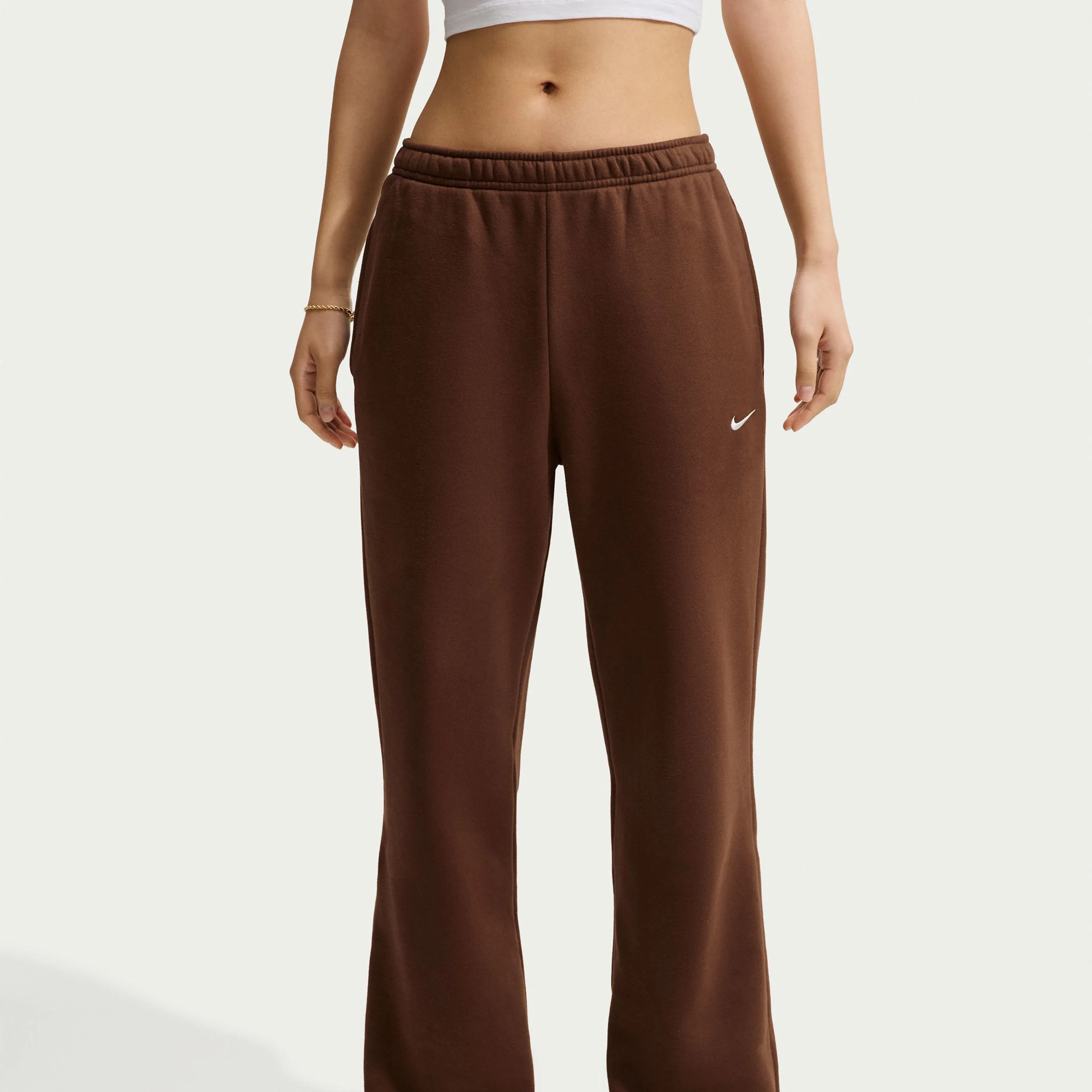  Studio Fleece Medium Weight Women's Mid-Rise Open-Hem Pants