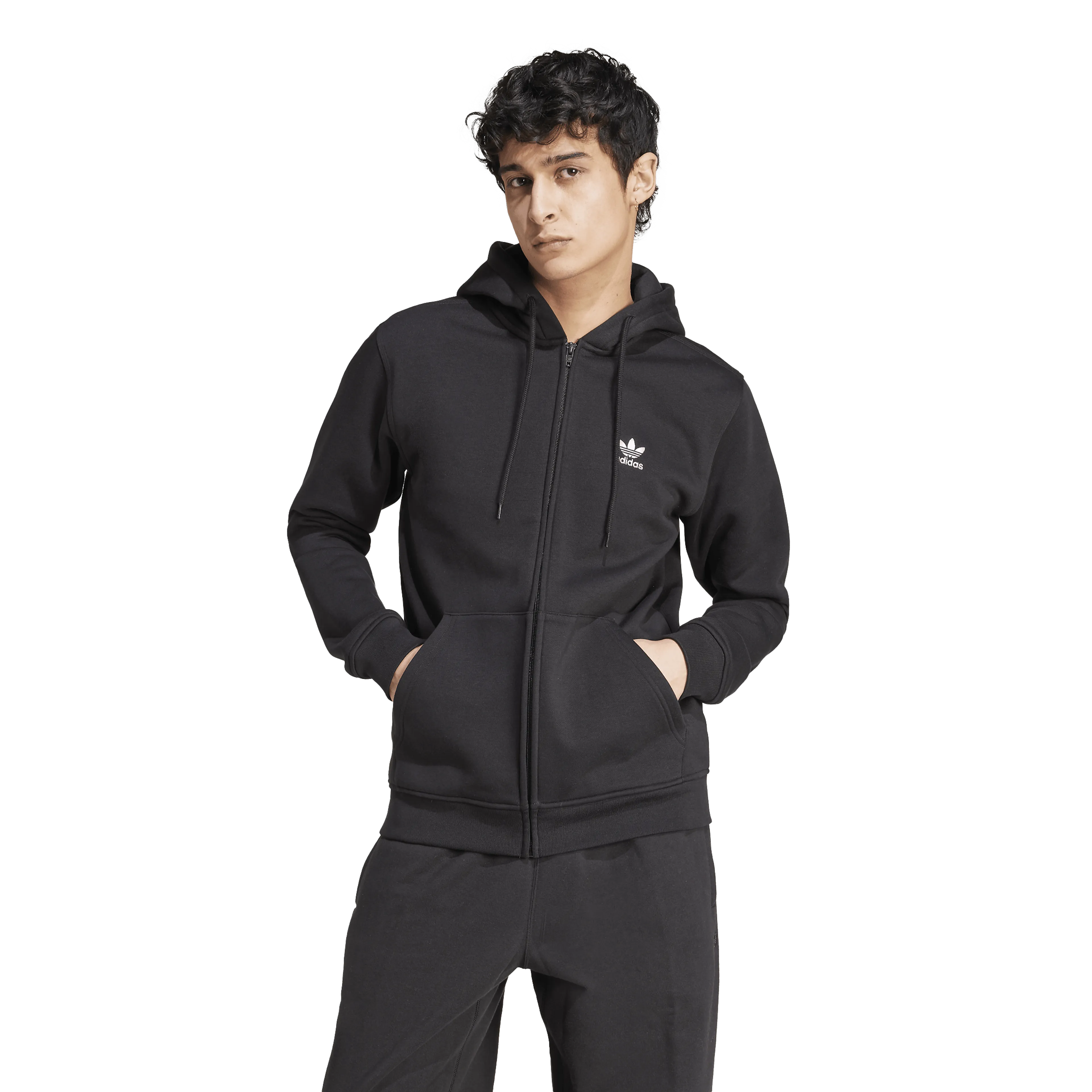 Trefoil Essentials Full-Zip Hoodie