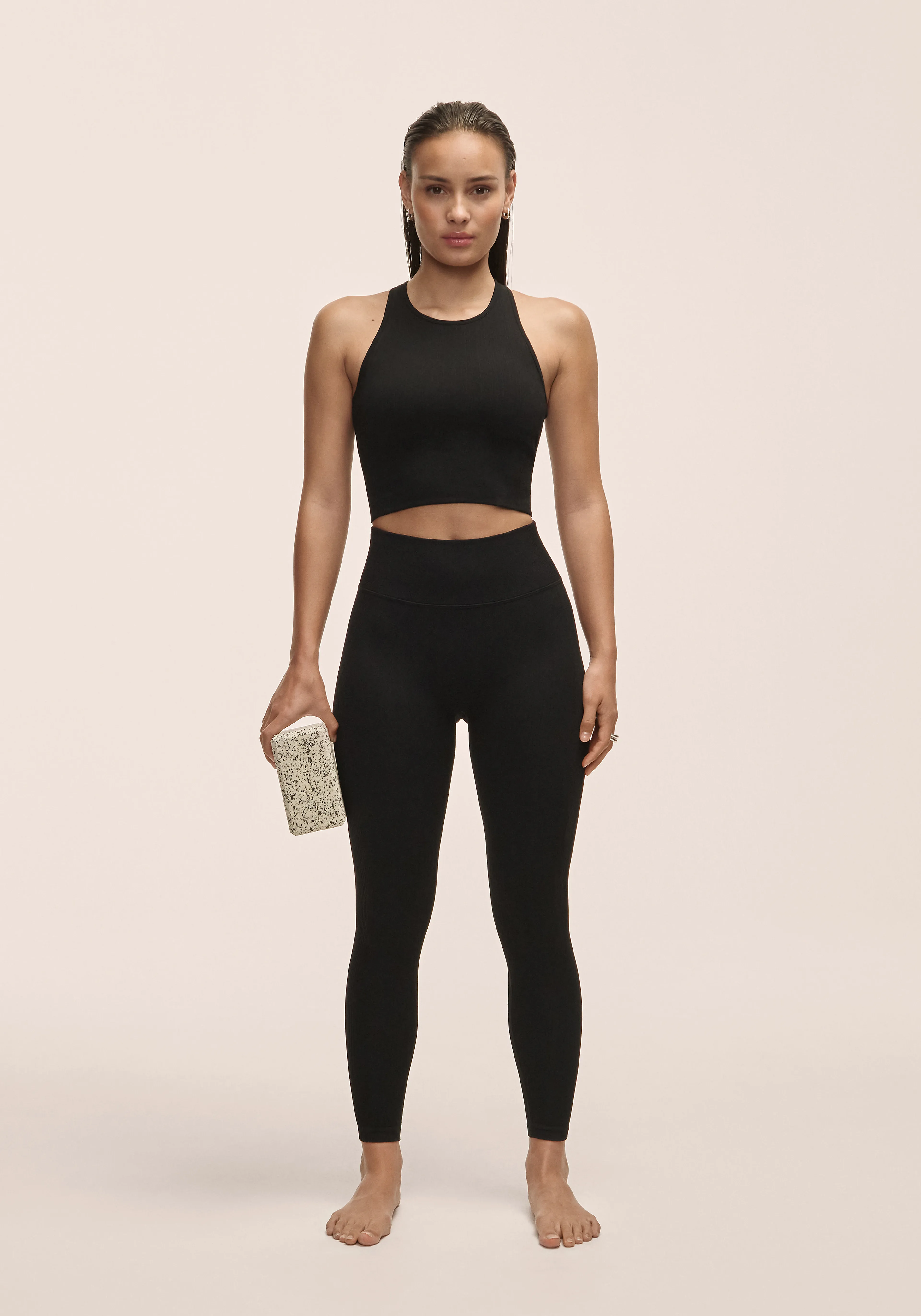 Multi Rib Seamless High Waist Tights