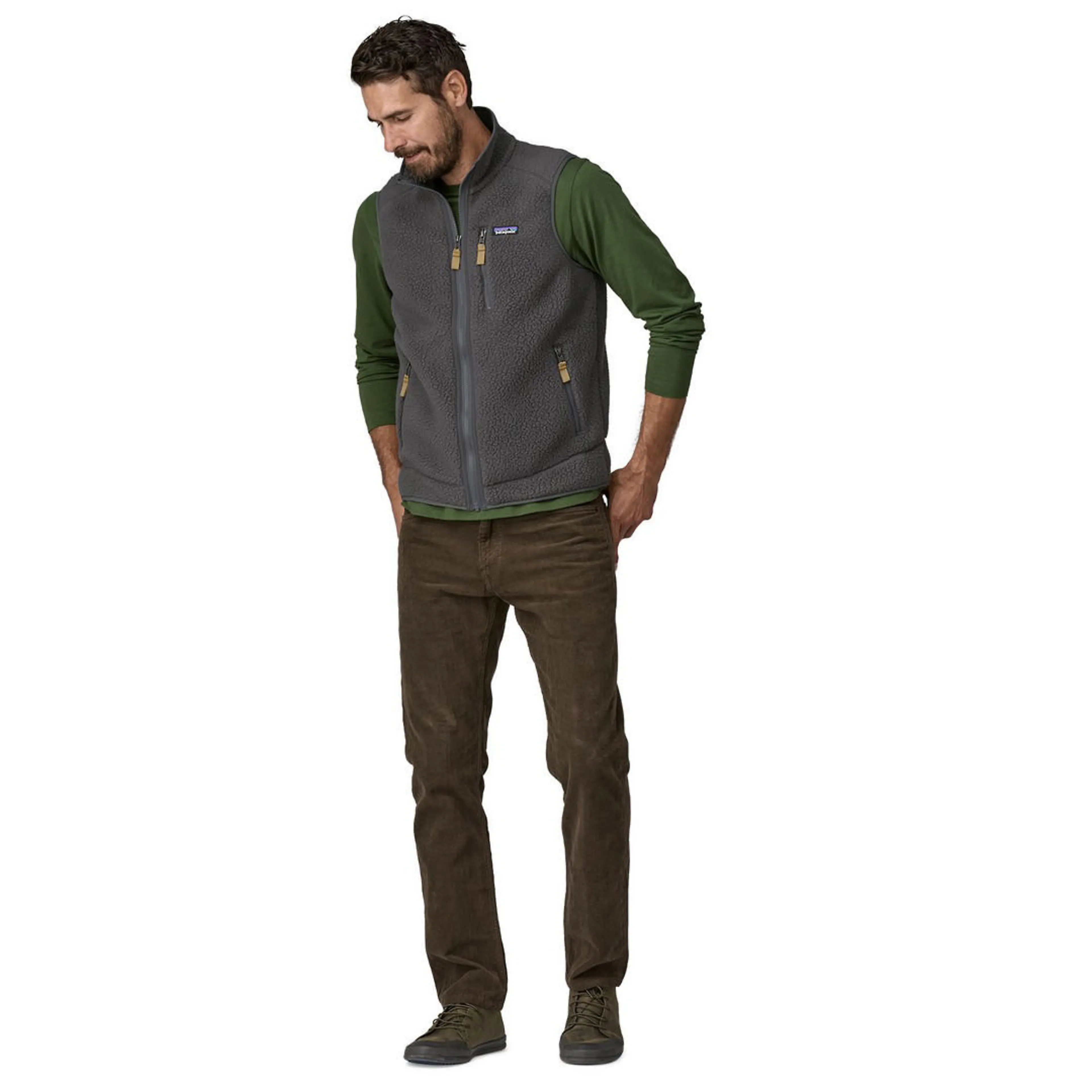 Retro Fleece Vest Herre Retro Fleece Vest Herre