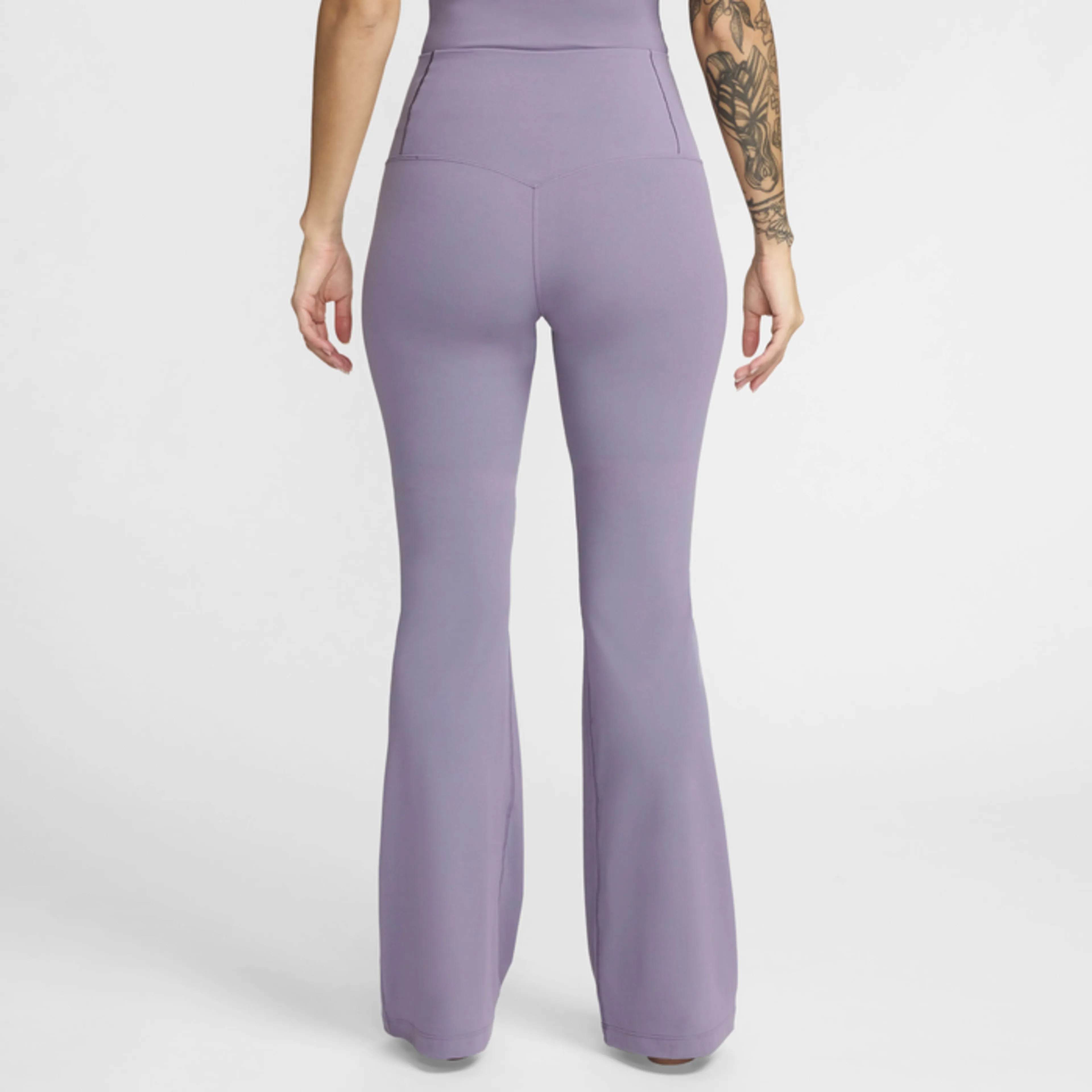 Zenvy Women's High-Waisted Flared Leggings