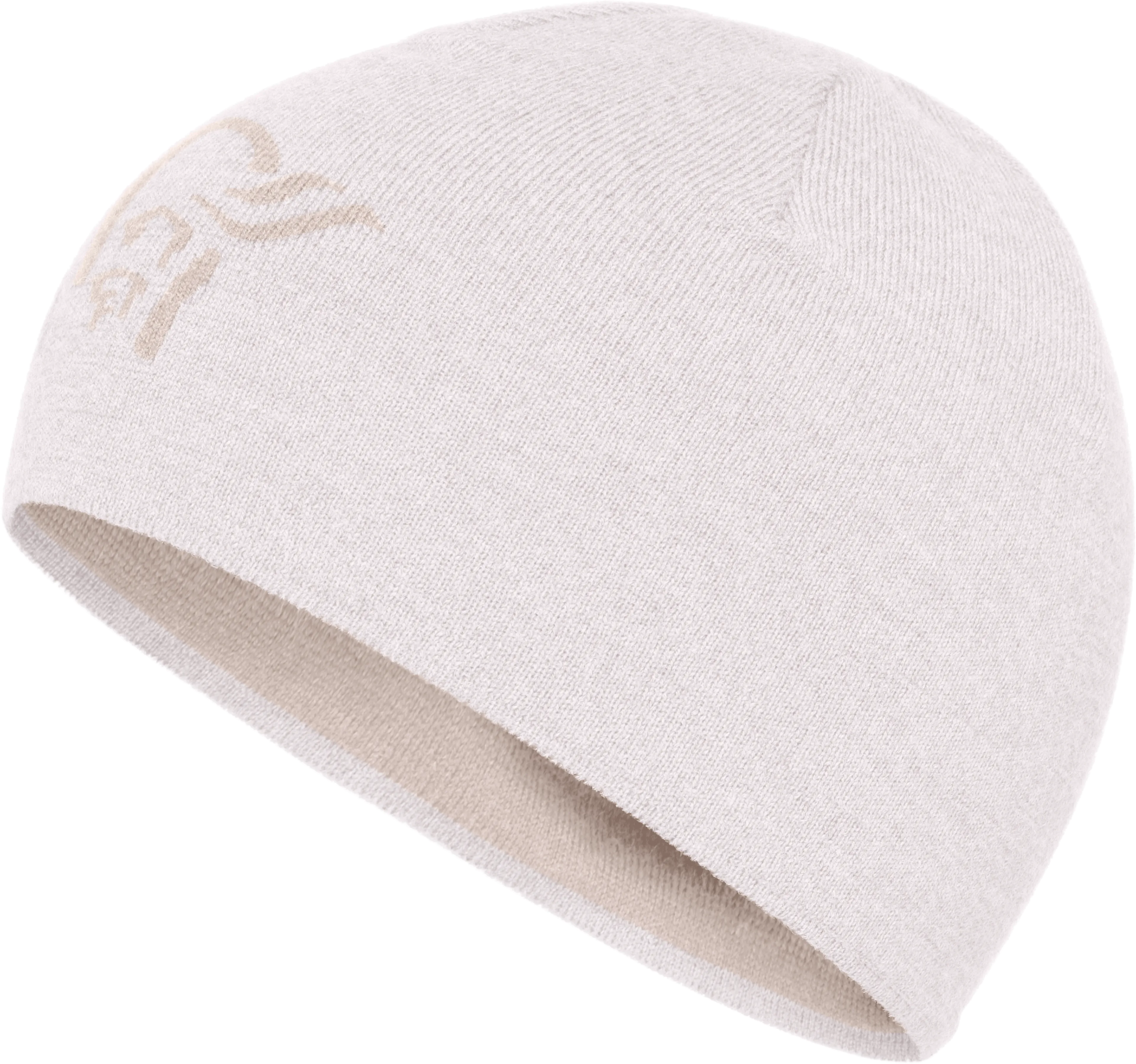 /29 light merinoUll logo Beanie