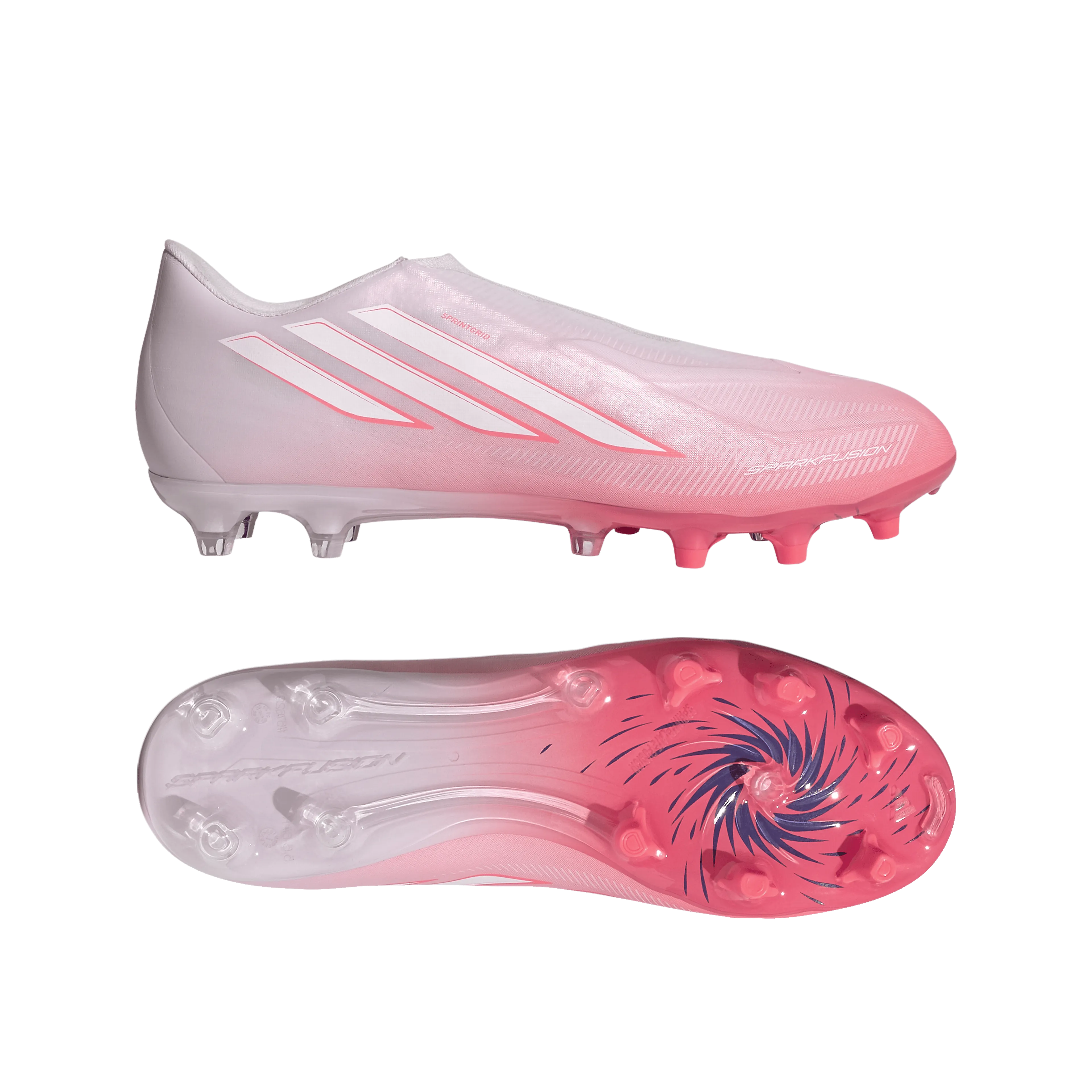 F50 Sparkfusion League Laceless Firm Ground / Artificial Grass Fotballsko Gress/Kunstgress Dame