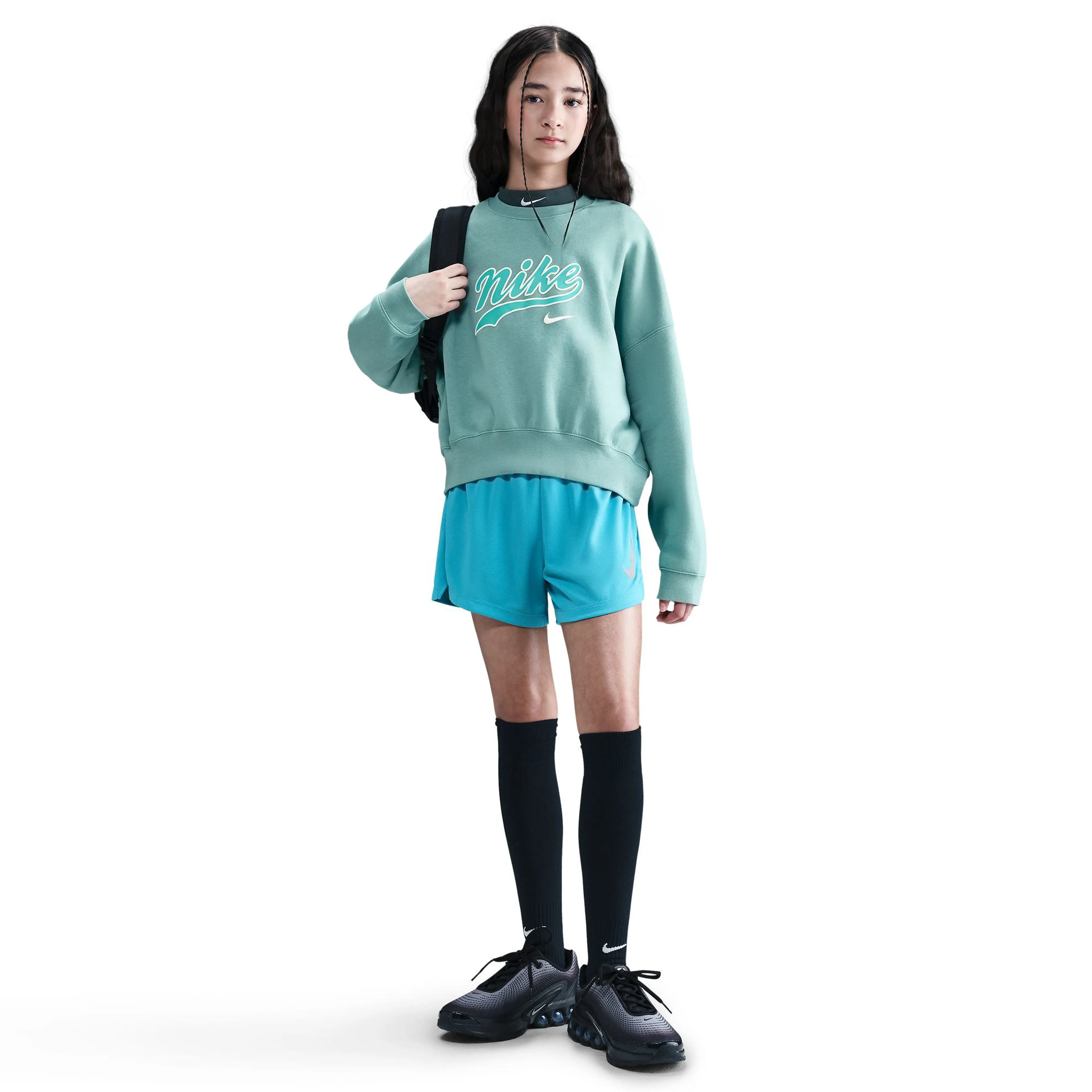 Big Kids' (Girls') Cropped Fleece Sweatshirt