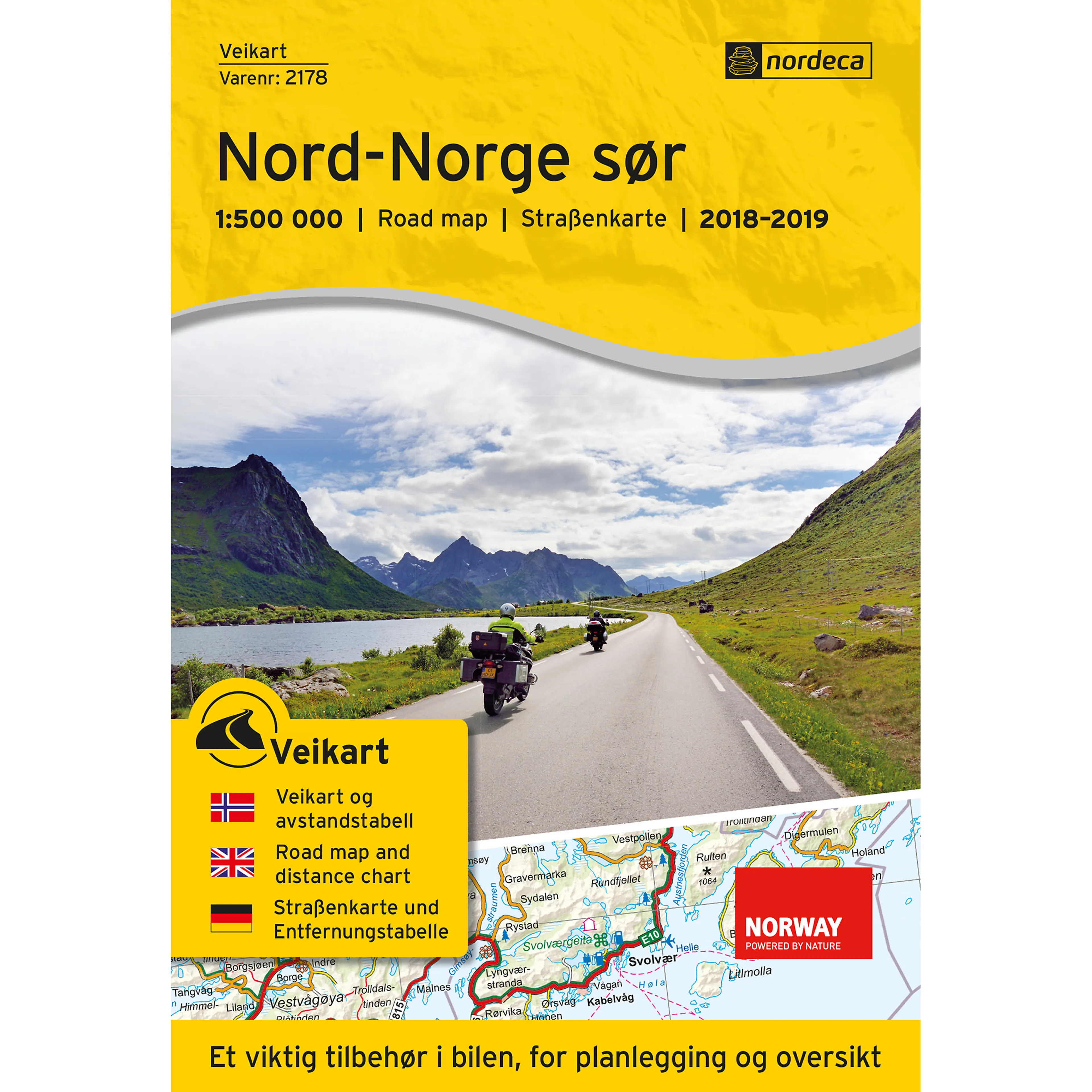 VEIKART NORD-NORGE SØR 1:500 000