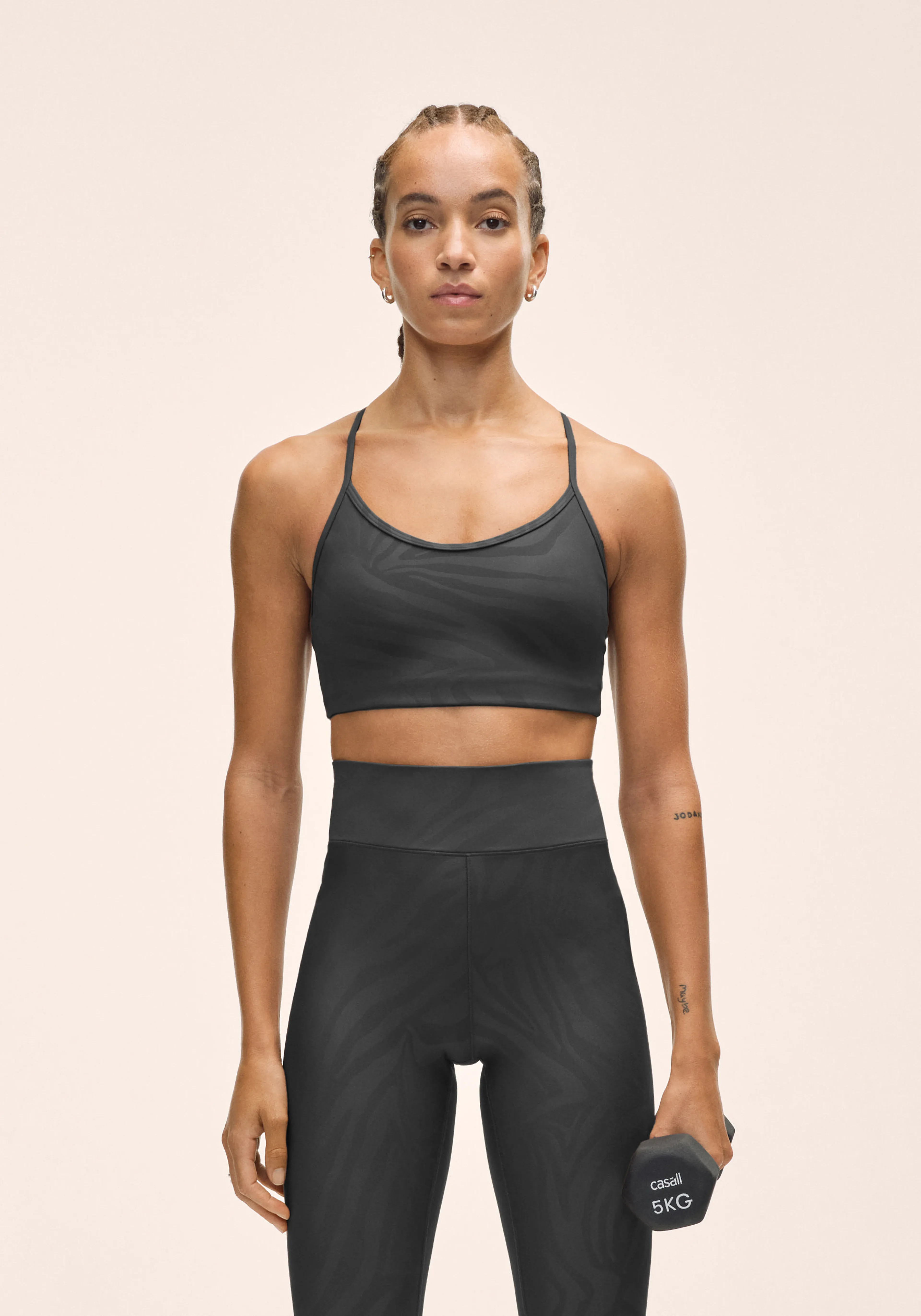 Sleek Strappy Sports Bra Printed Sleek Strappy Sports Bra Printed