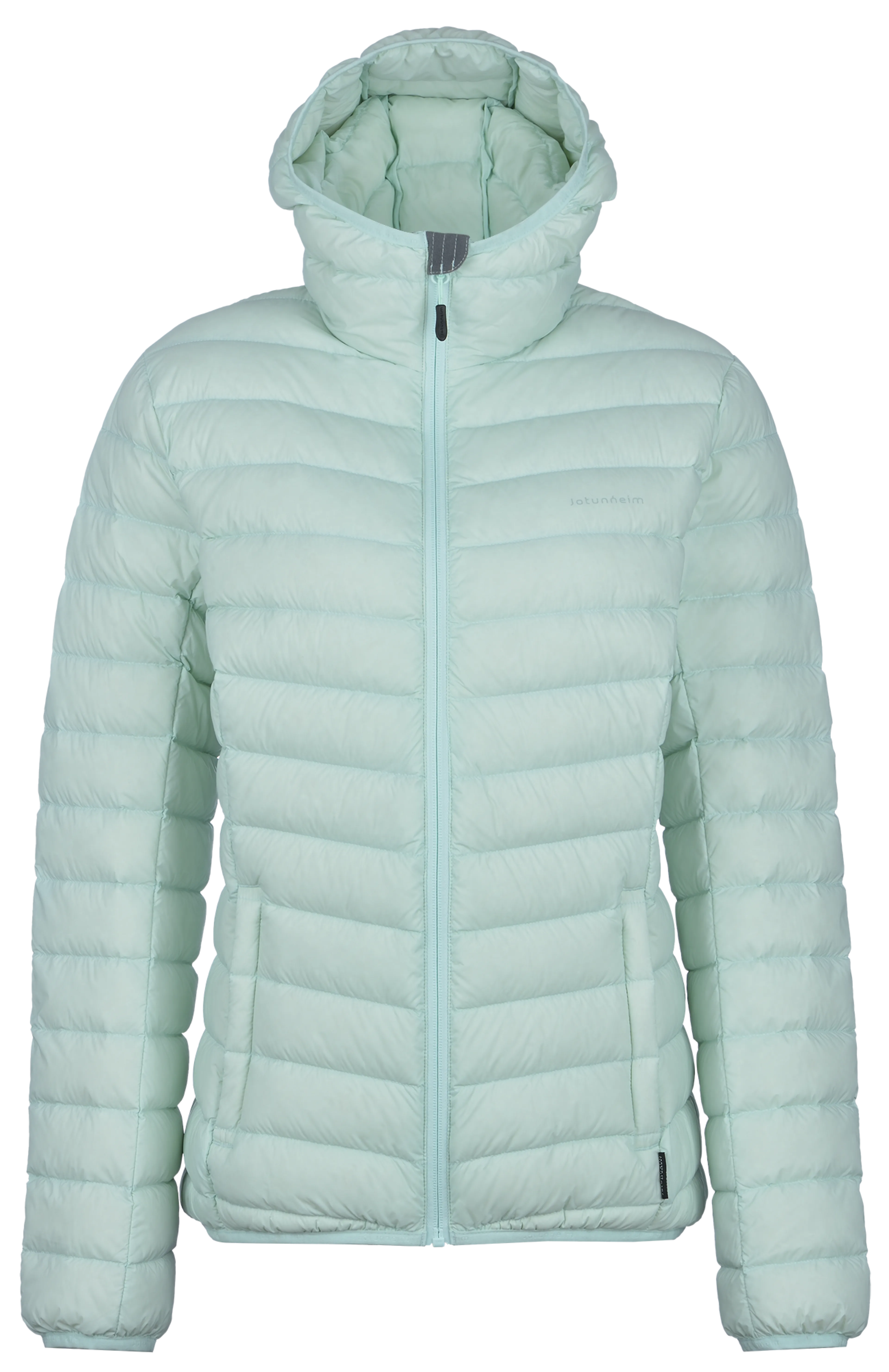 Blåhø dunjakke dame