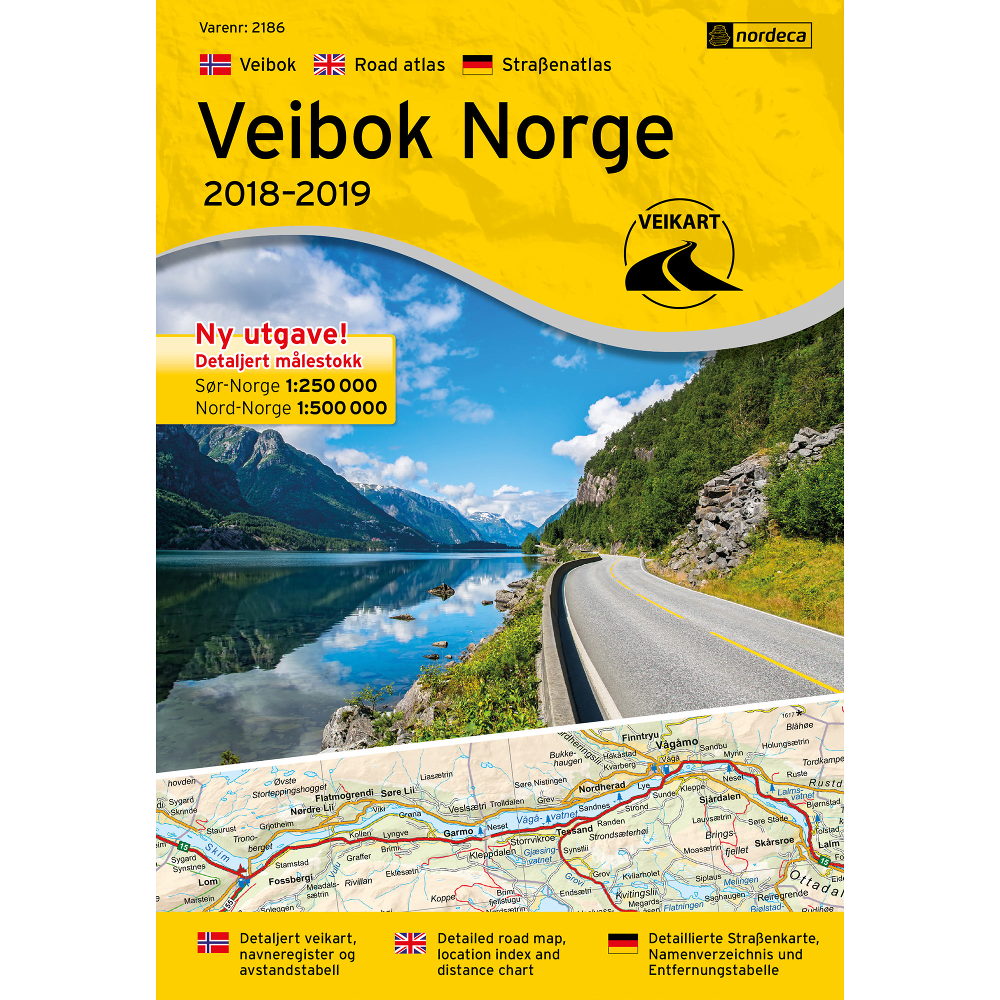 VEIBOK NORGE 1:500 000
