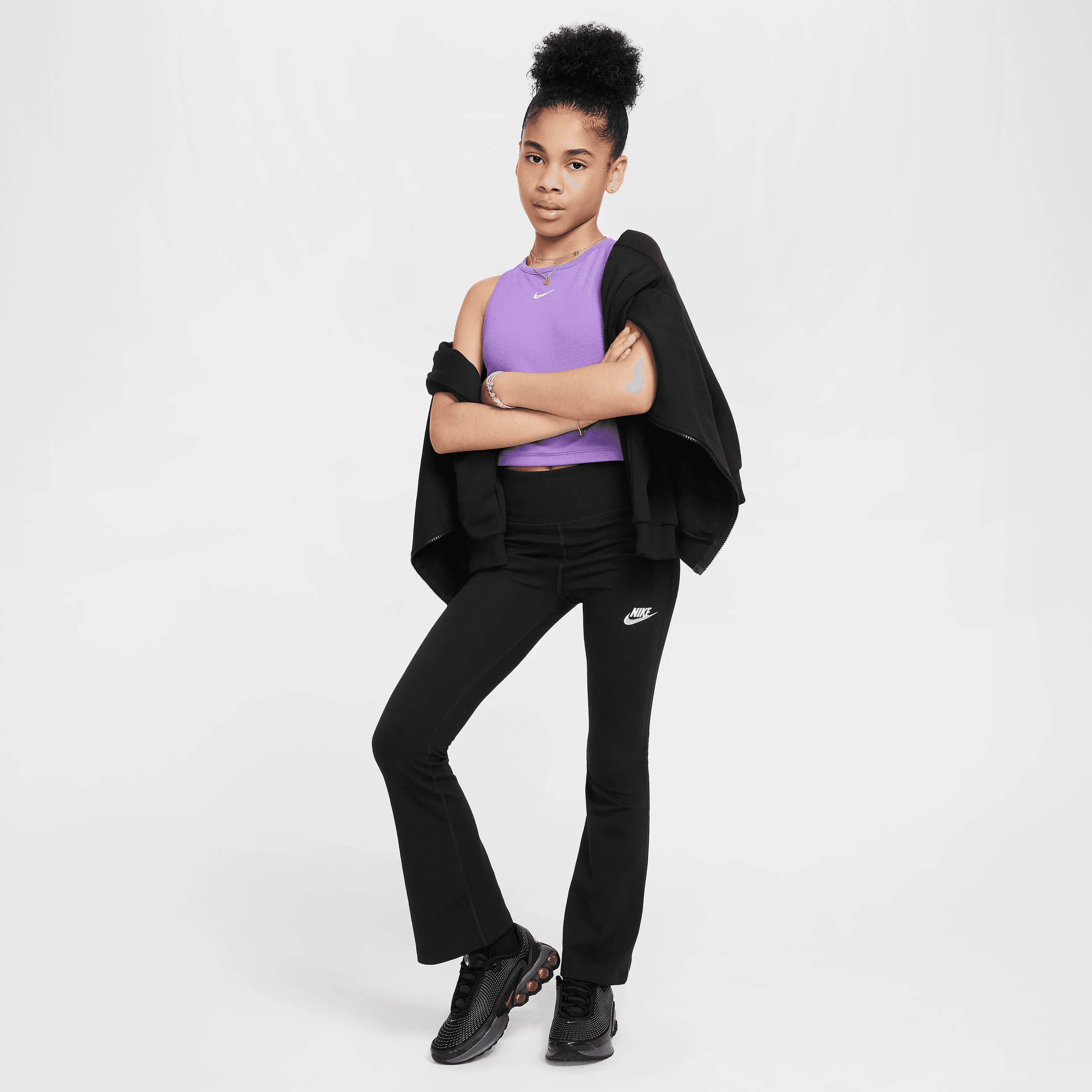 Sportswear Classic Girls' High-Waisted Flared Leggings