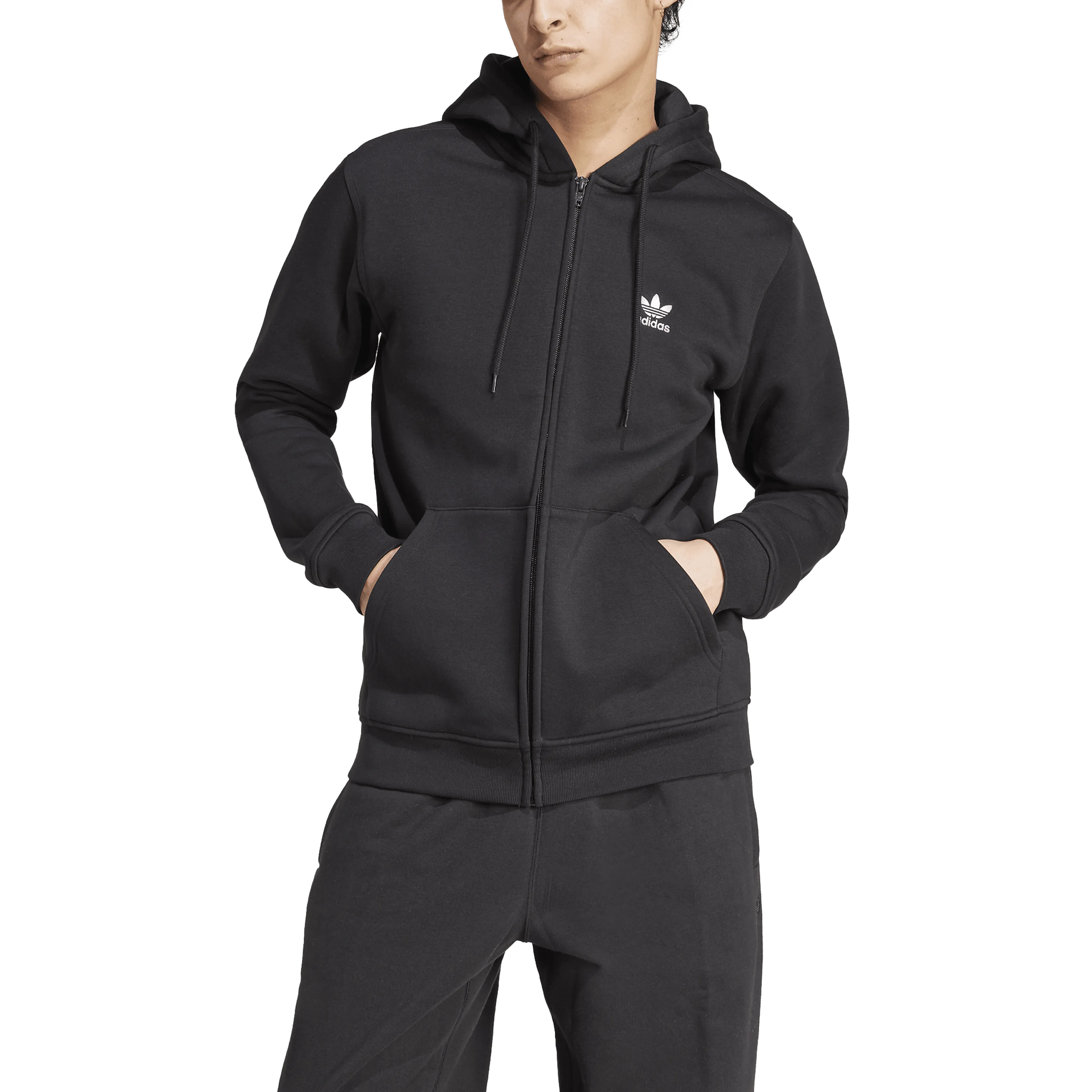 Trefoil Essentials Full-Zip Hoodie