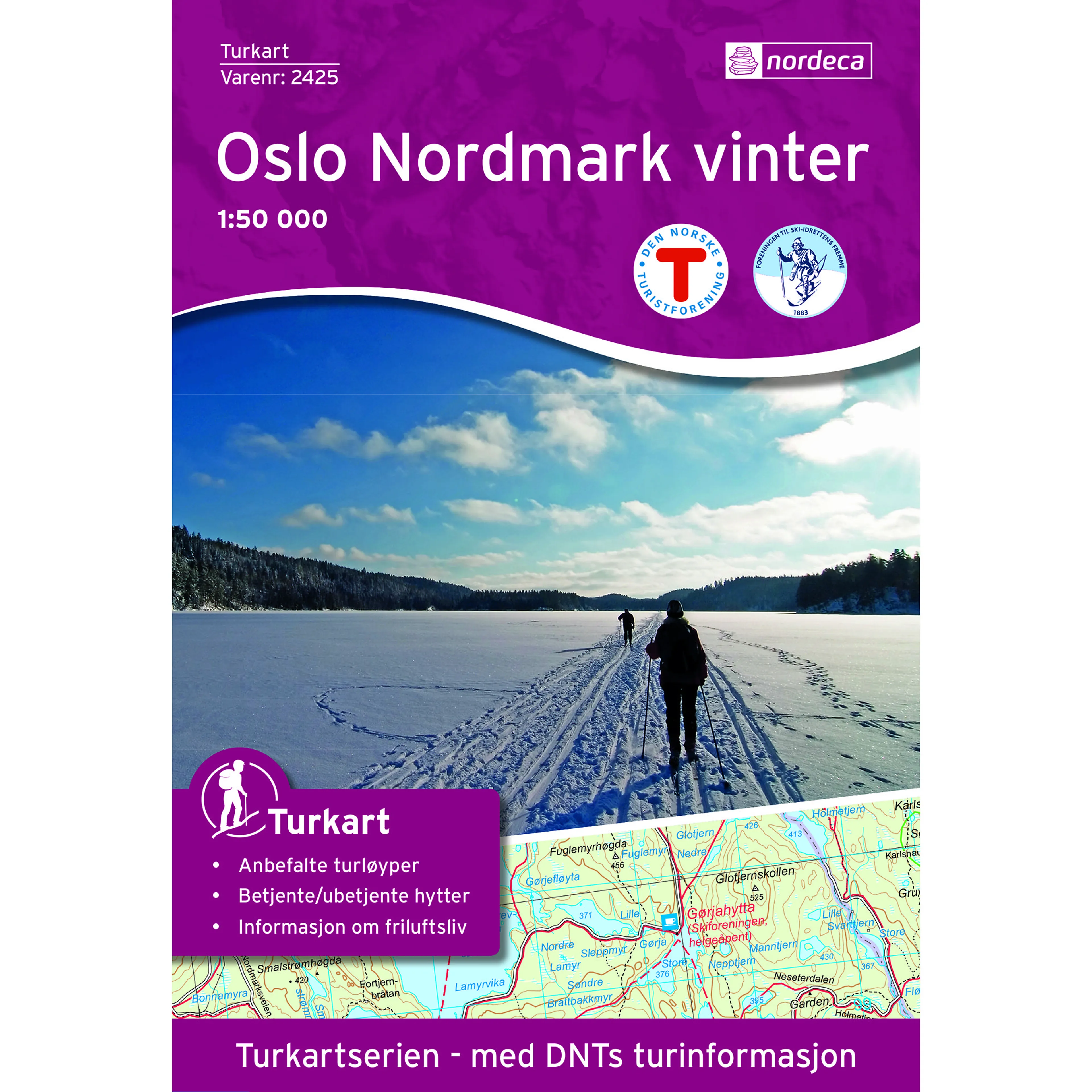 OSLO NORDMARK VINTER 1:50 000