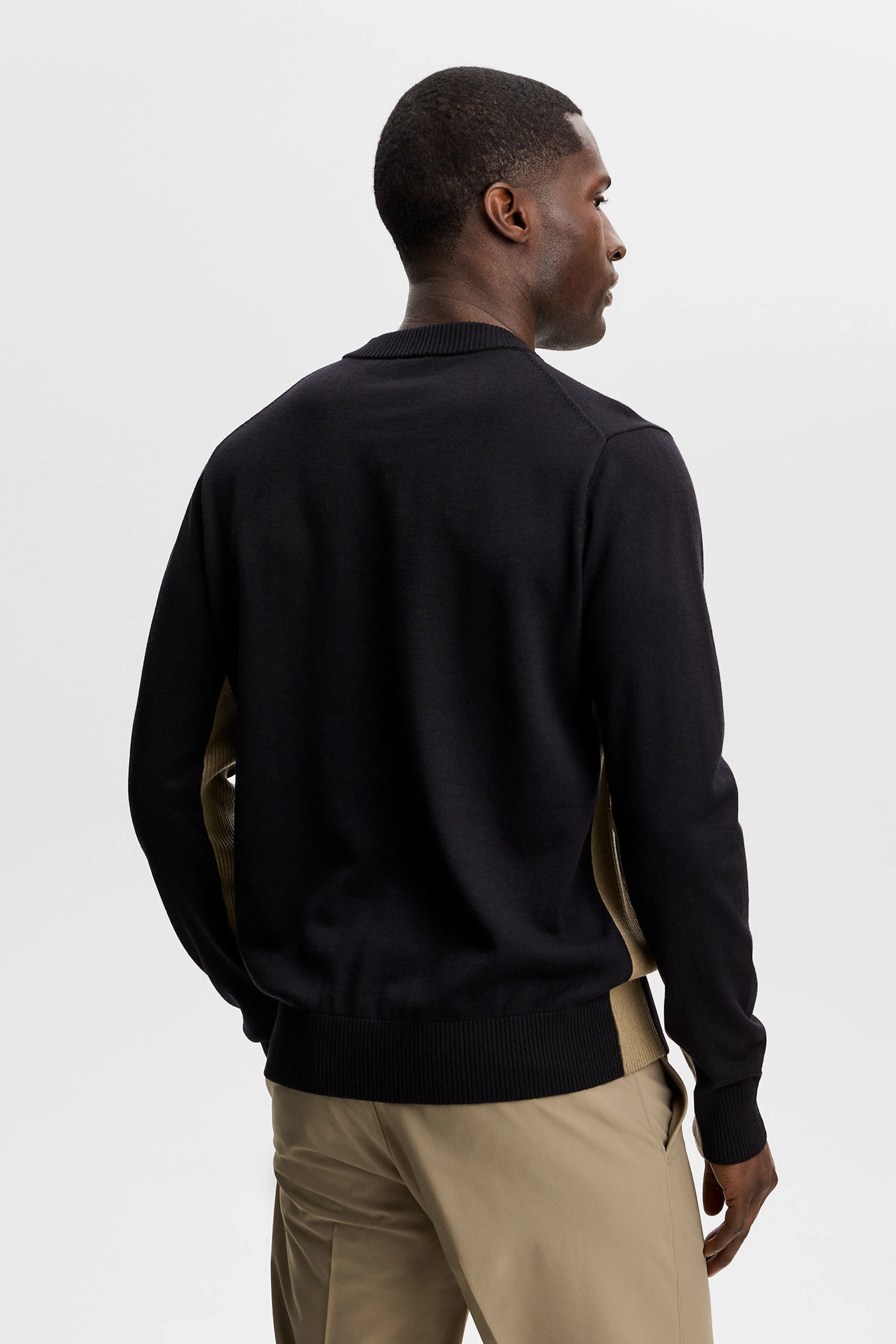 Chester Side Stripe Knit Crew