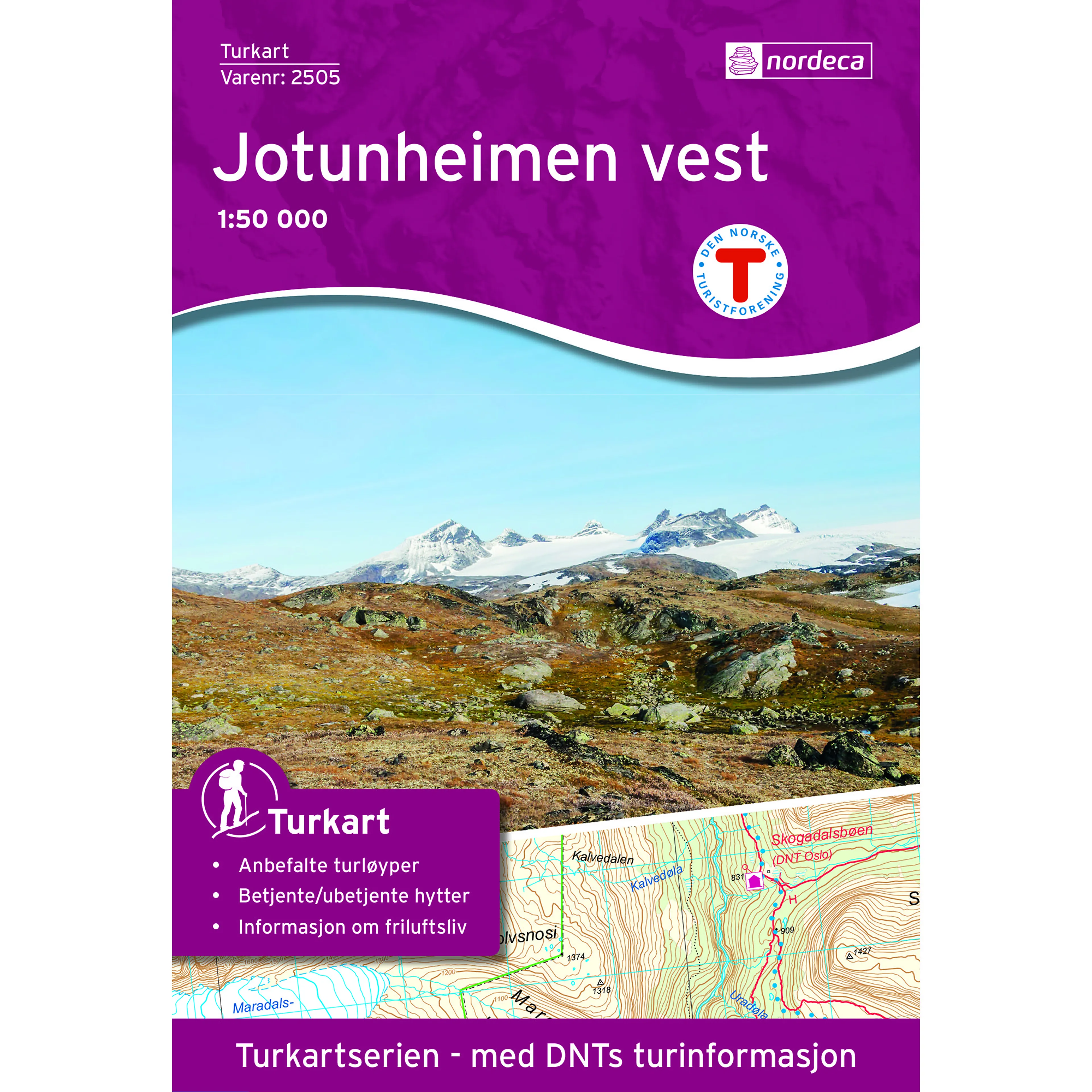 JOTUNHEIMEN VEST 1:50 000
