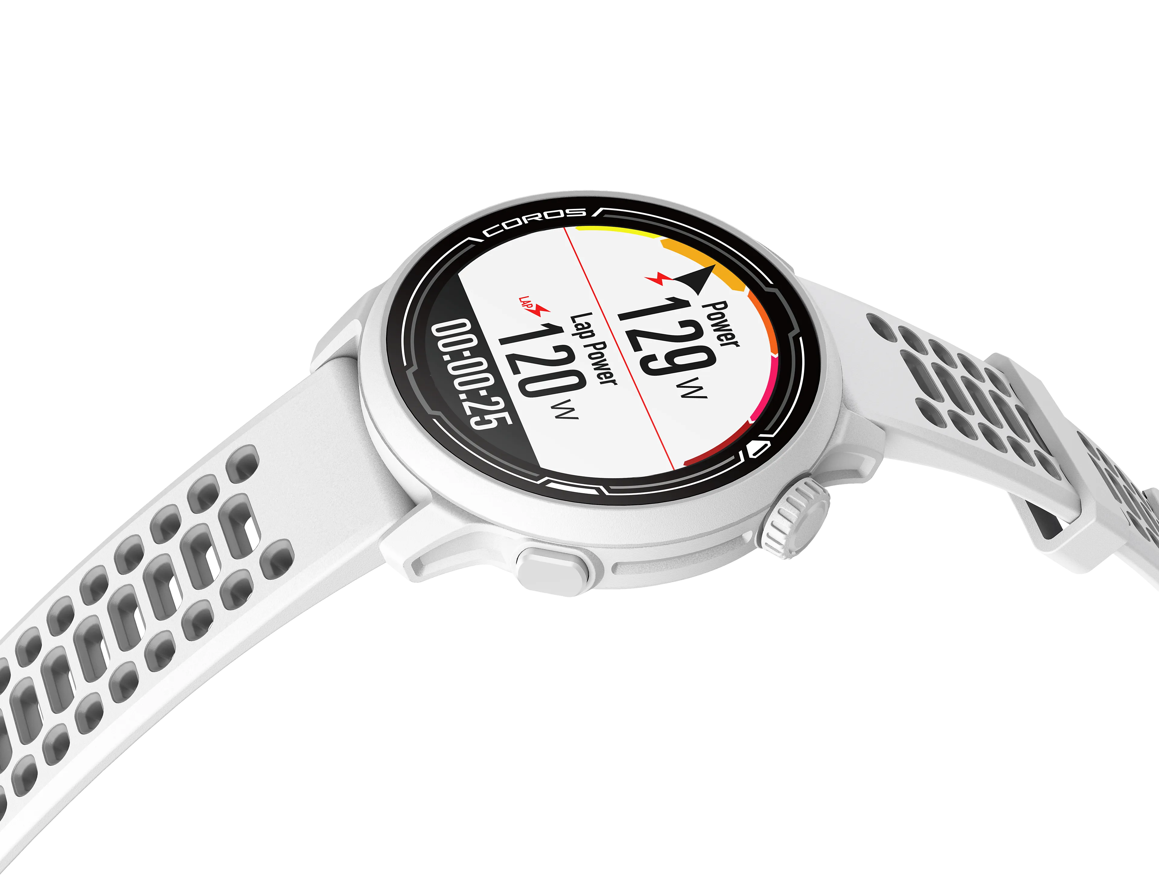 Pace 2 White with Silicone Band